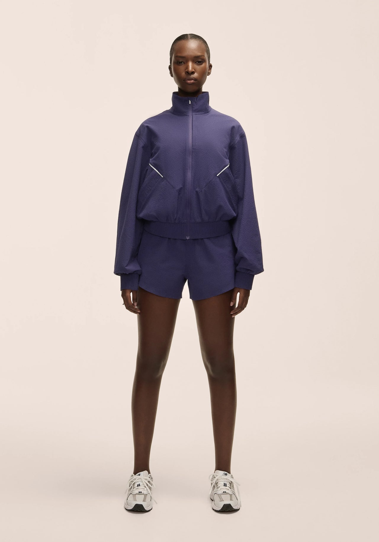 Luna Textured Jacket - Purple Eclipse