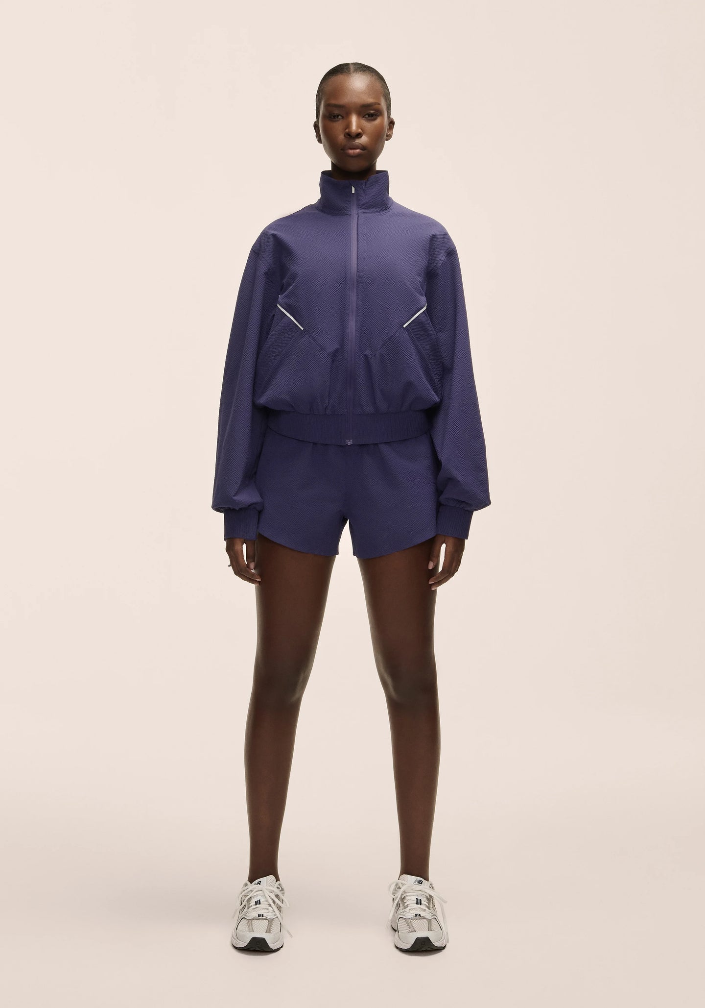 Luna Textured Jacket - Purple Eclipse