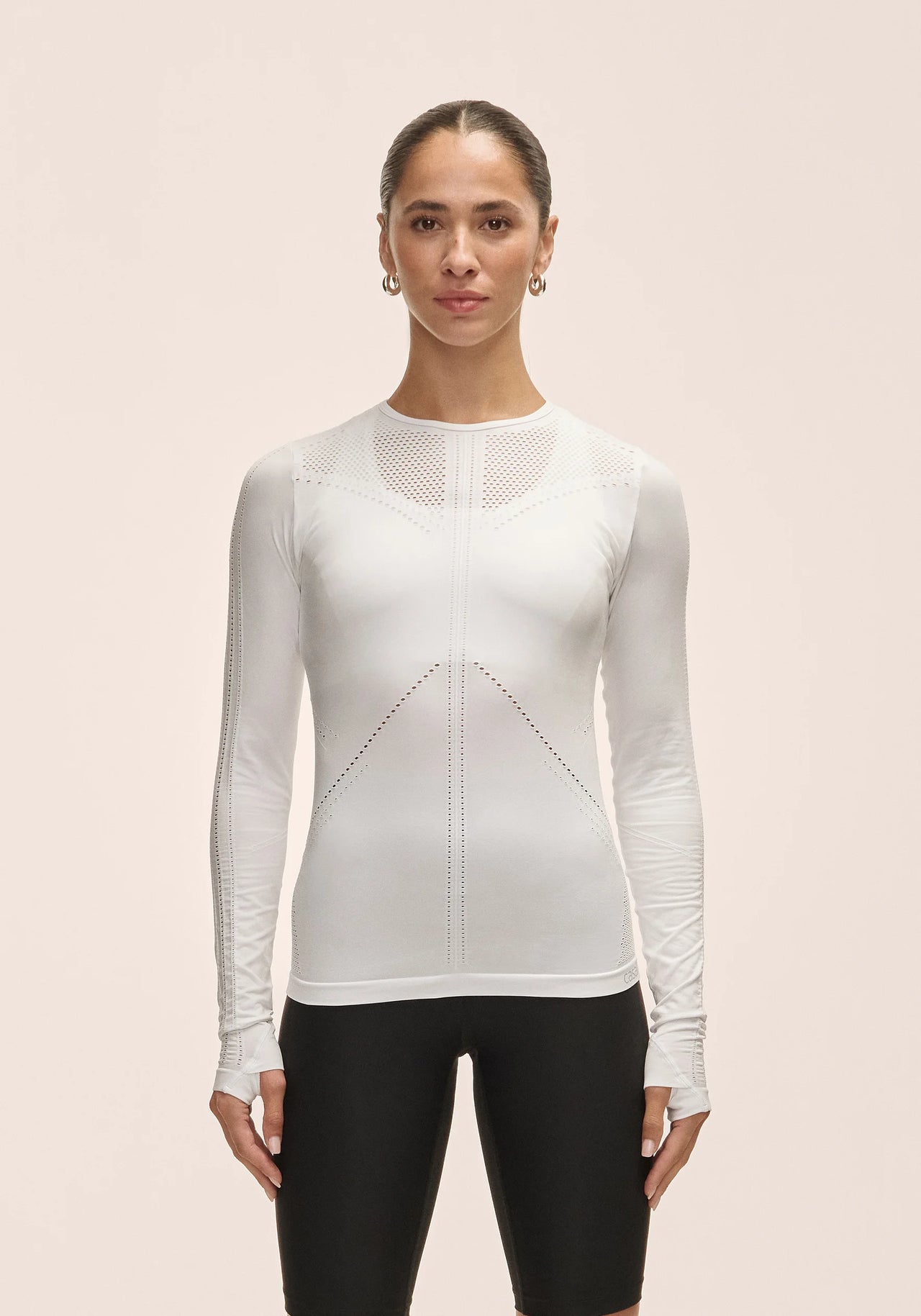 Maze Long Sleeve White