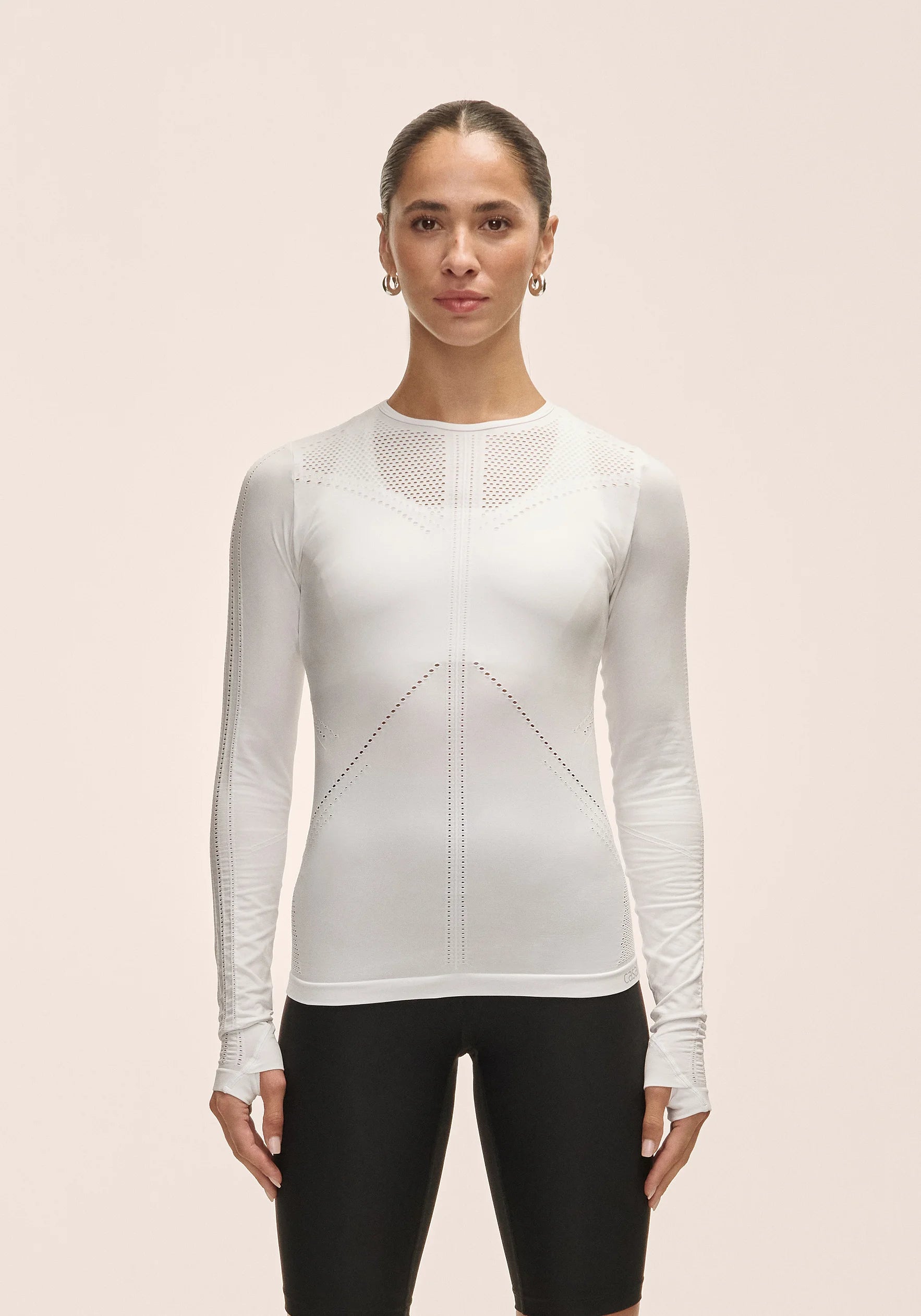 Maze Long Sleeve White