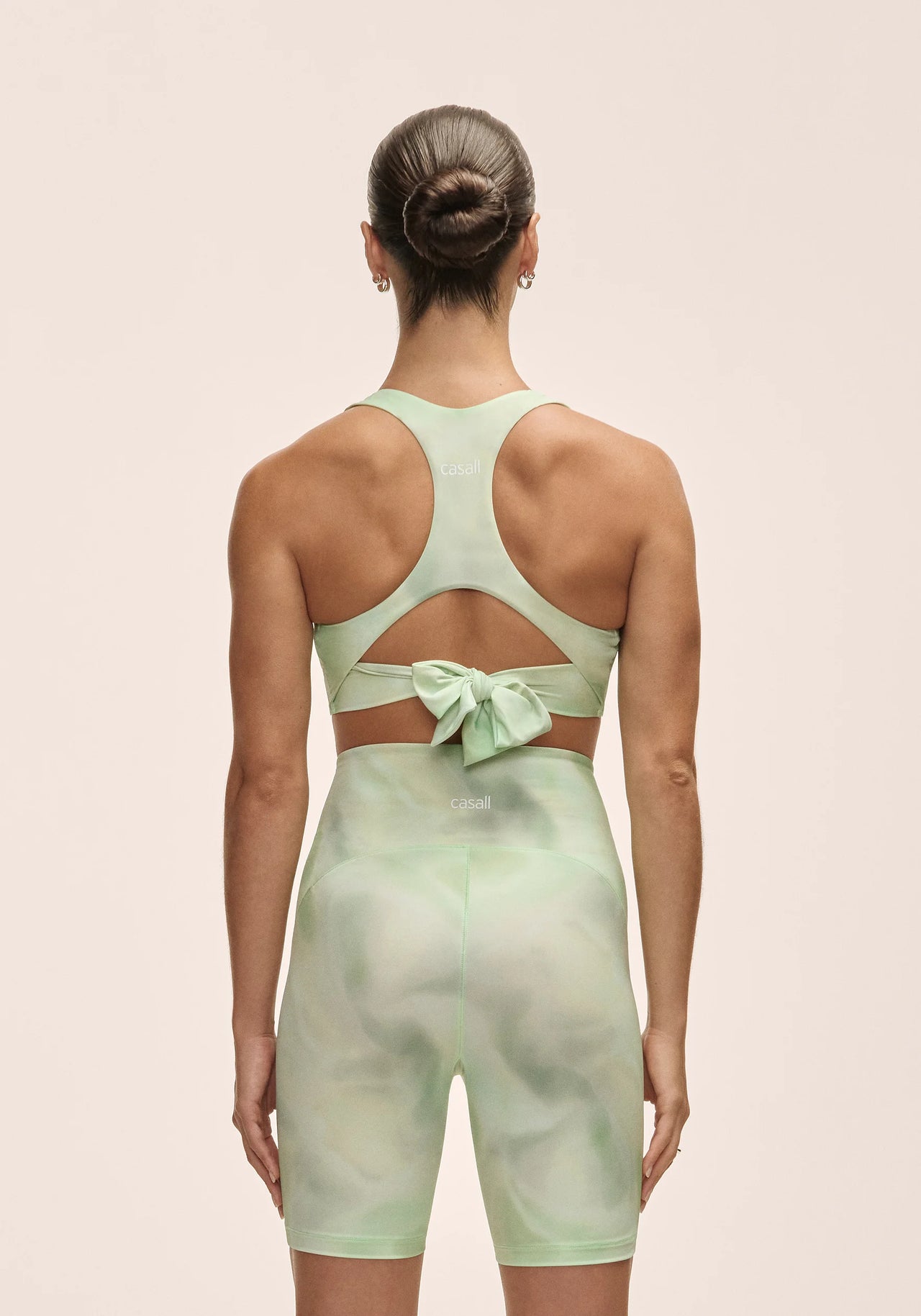 Tie Back Sports Top - Illusion Green