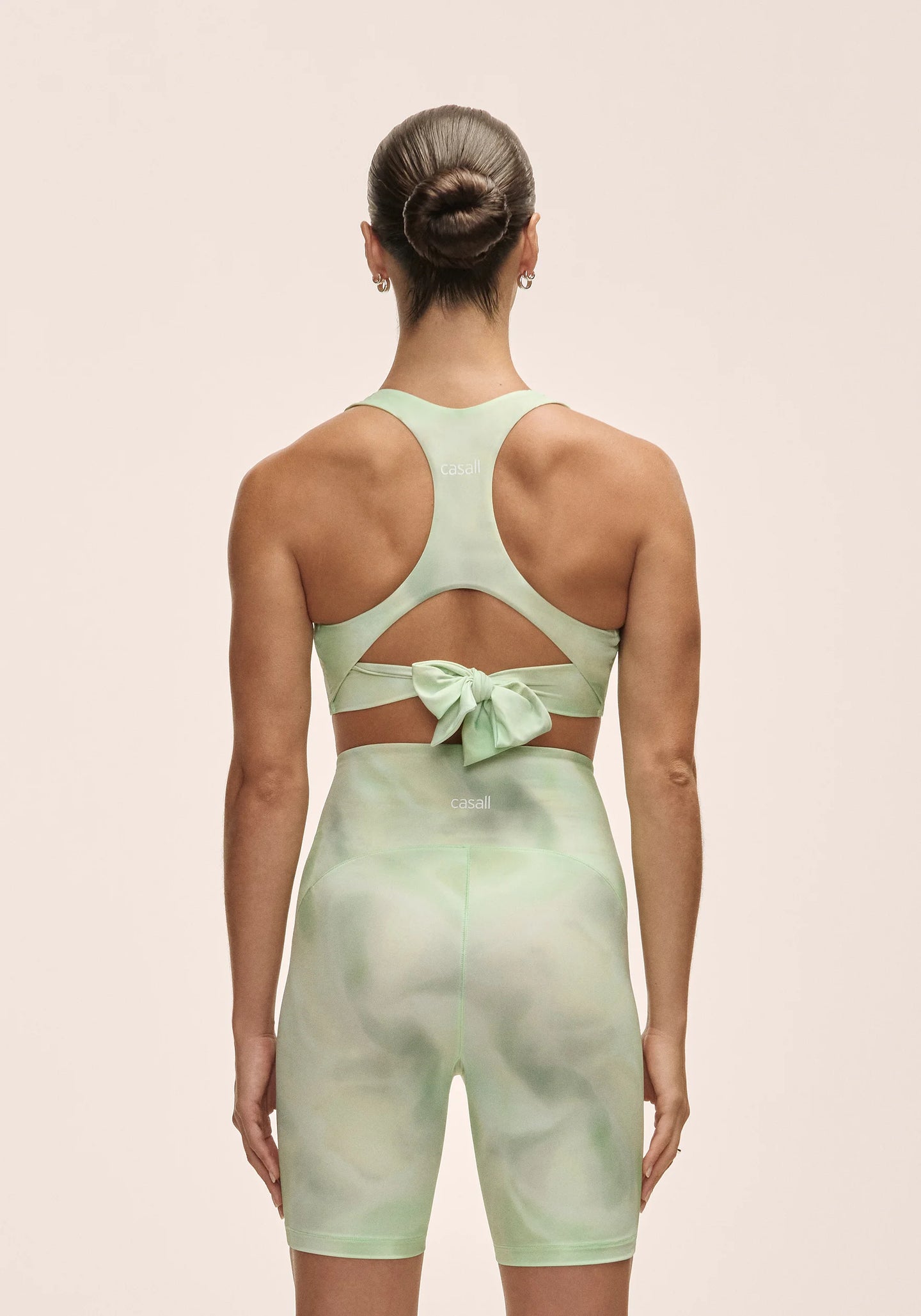 Tie Back Sports Top - Illusion Green