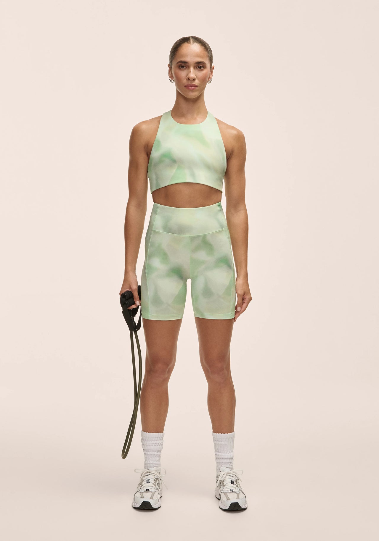 Tie Back Sports Top - Illusion Green