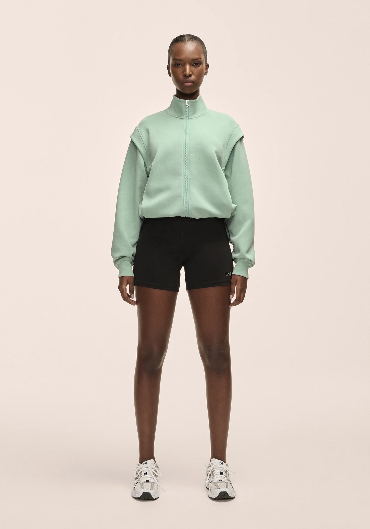 Aria Full Zip - Statue Green