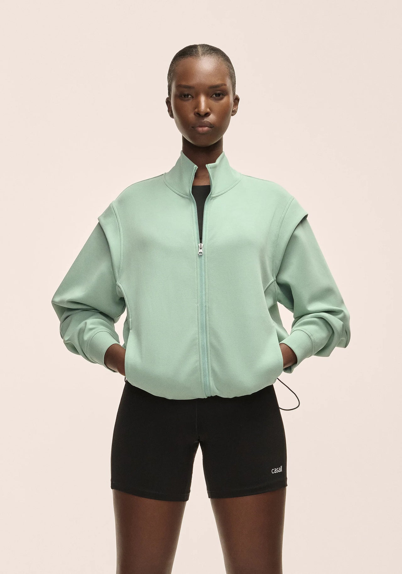 Aria Full Zip Statue Green