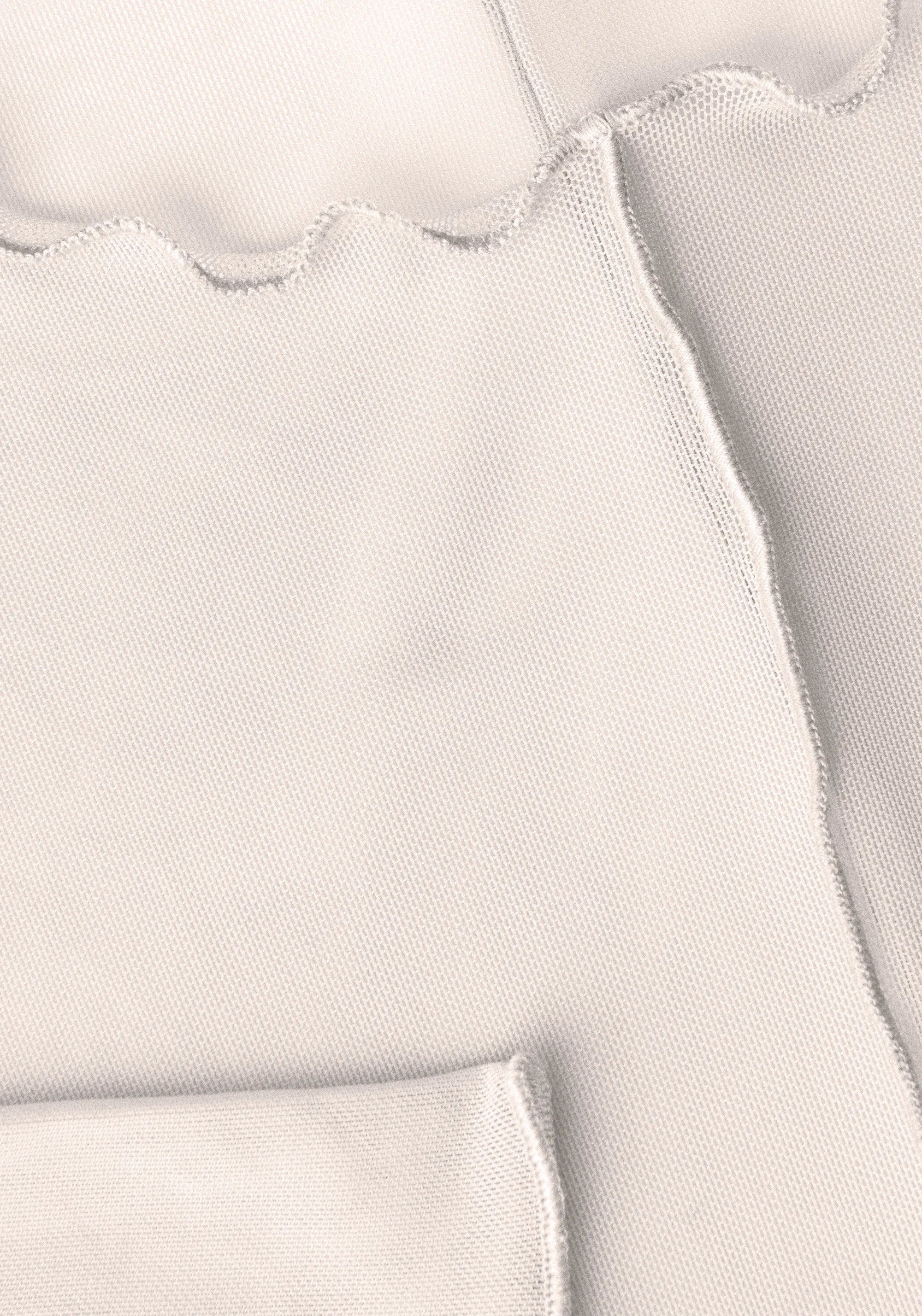 Seam Detail Mesh Tee - White