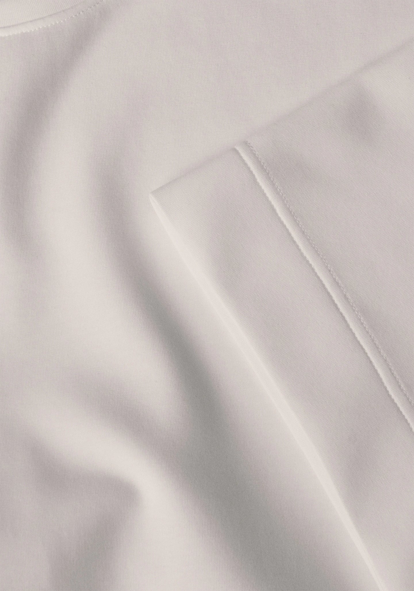 Aria Cropped Boatneck - White
