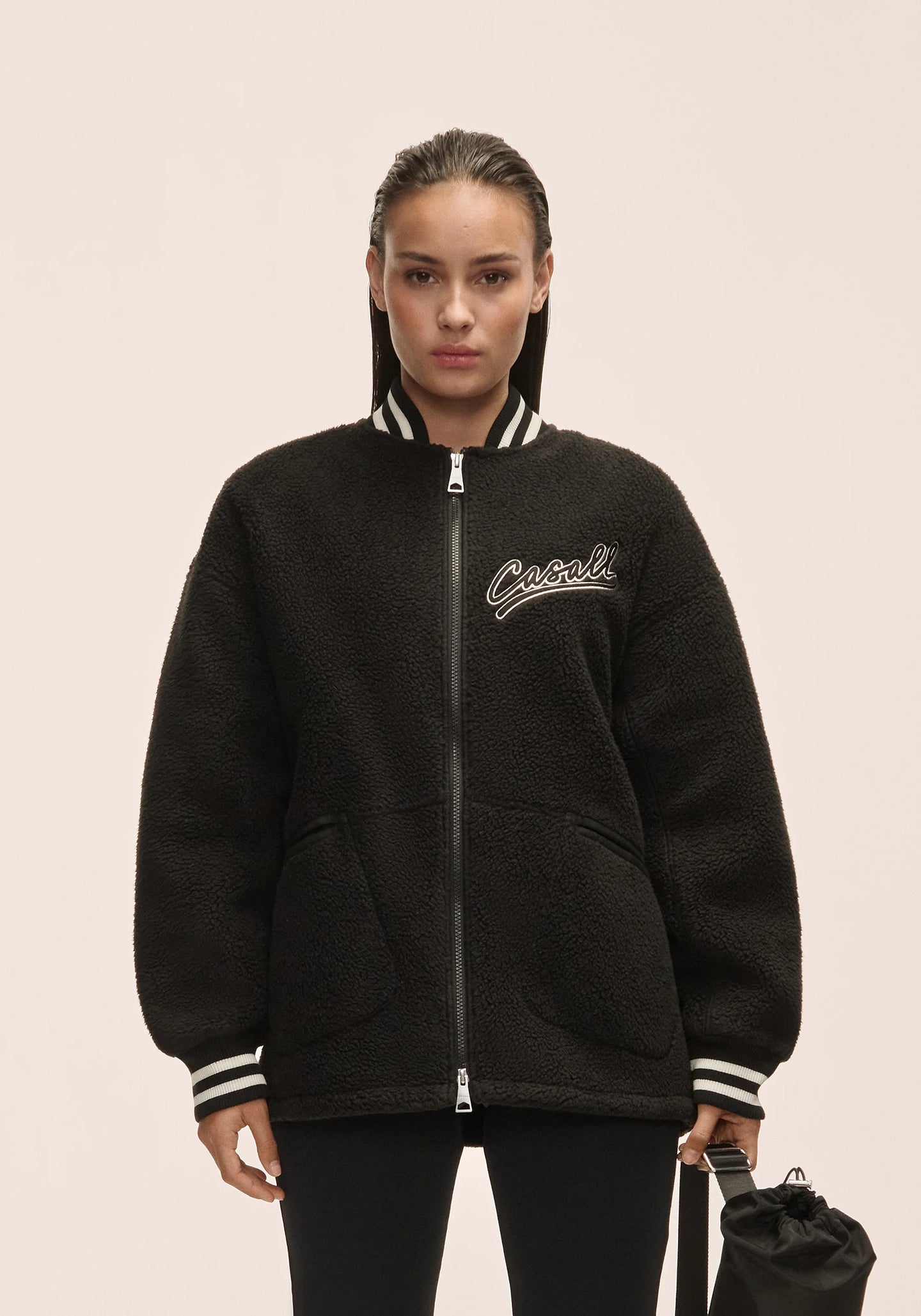 Alma Varsity Jacket Black