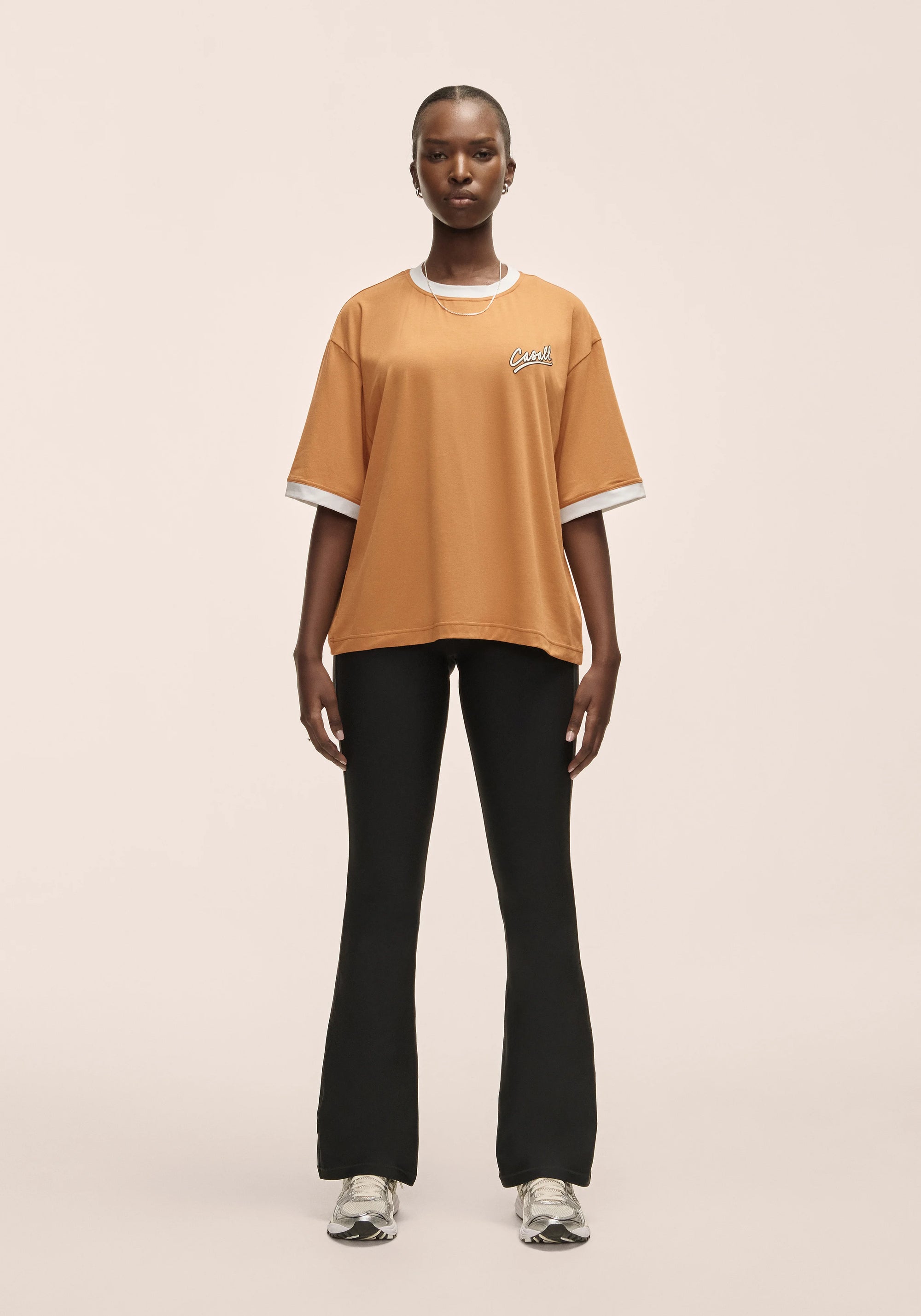 Alma Oversized Tee - Brass Yellow