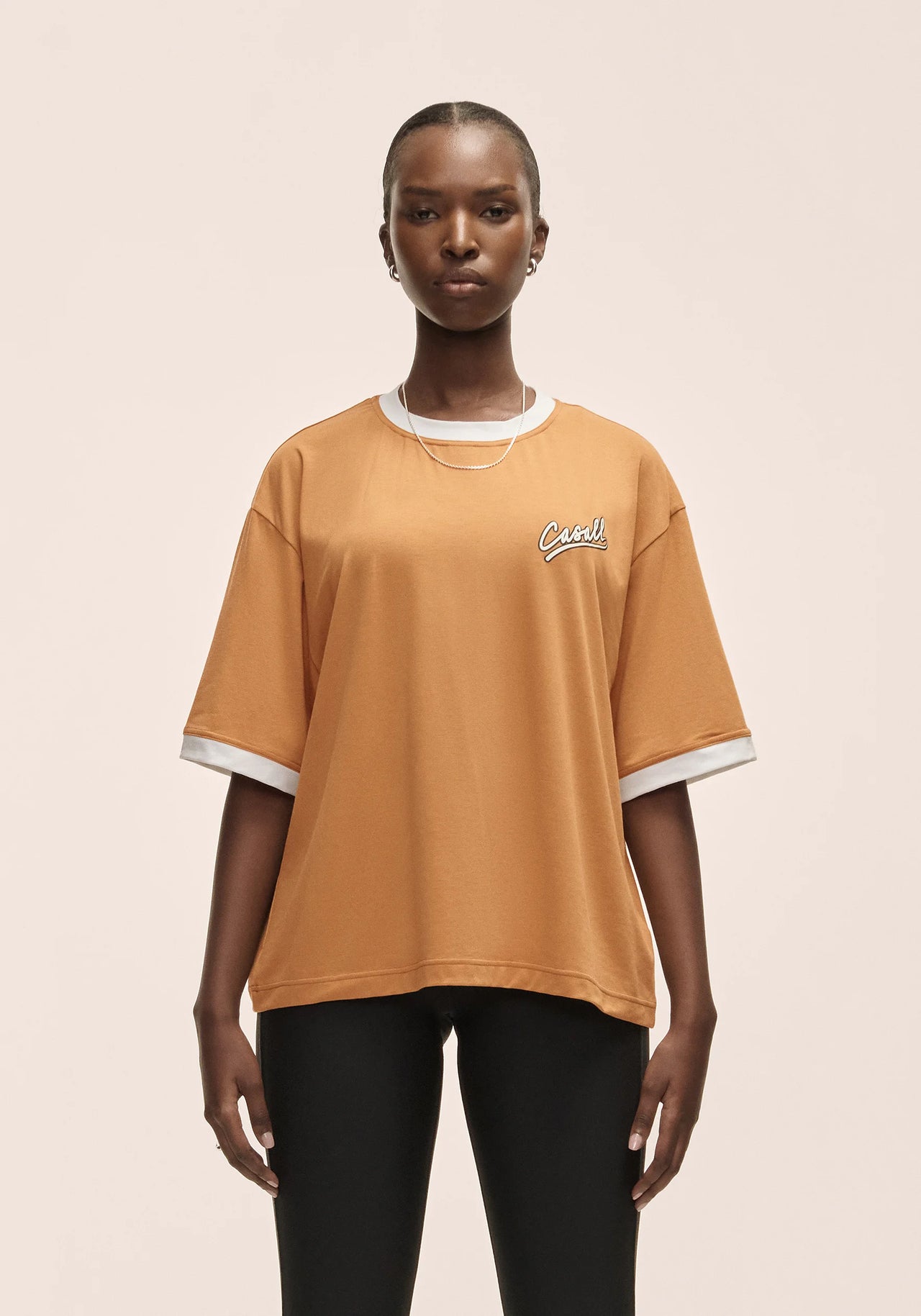 Alma Oversized Tee - Brass Yellow