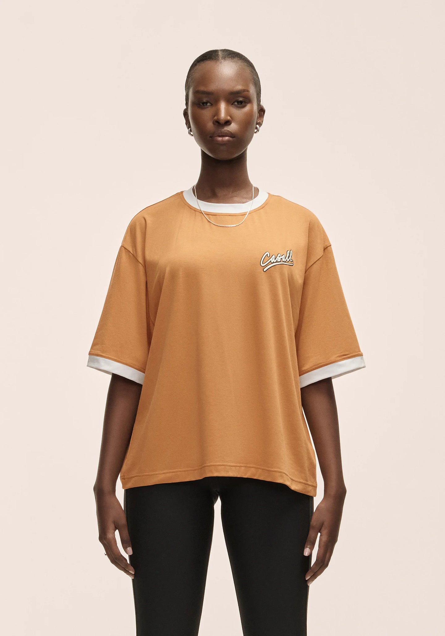Alma Oversized Tee - Brass Yellow