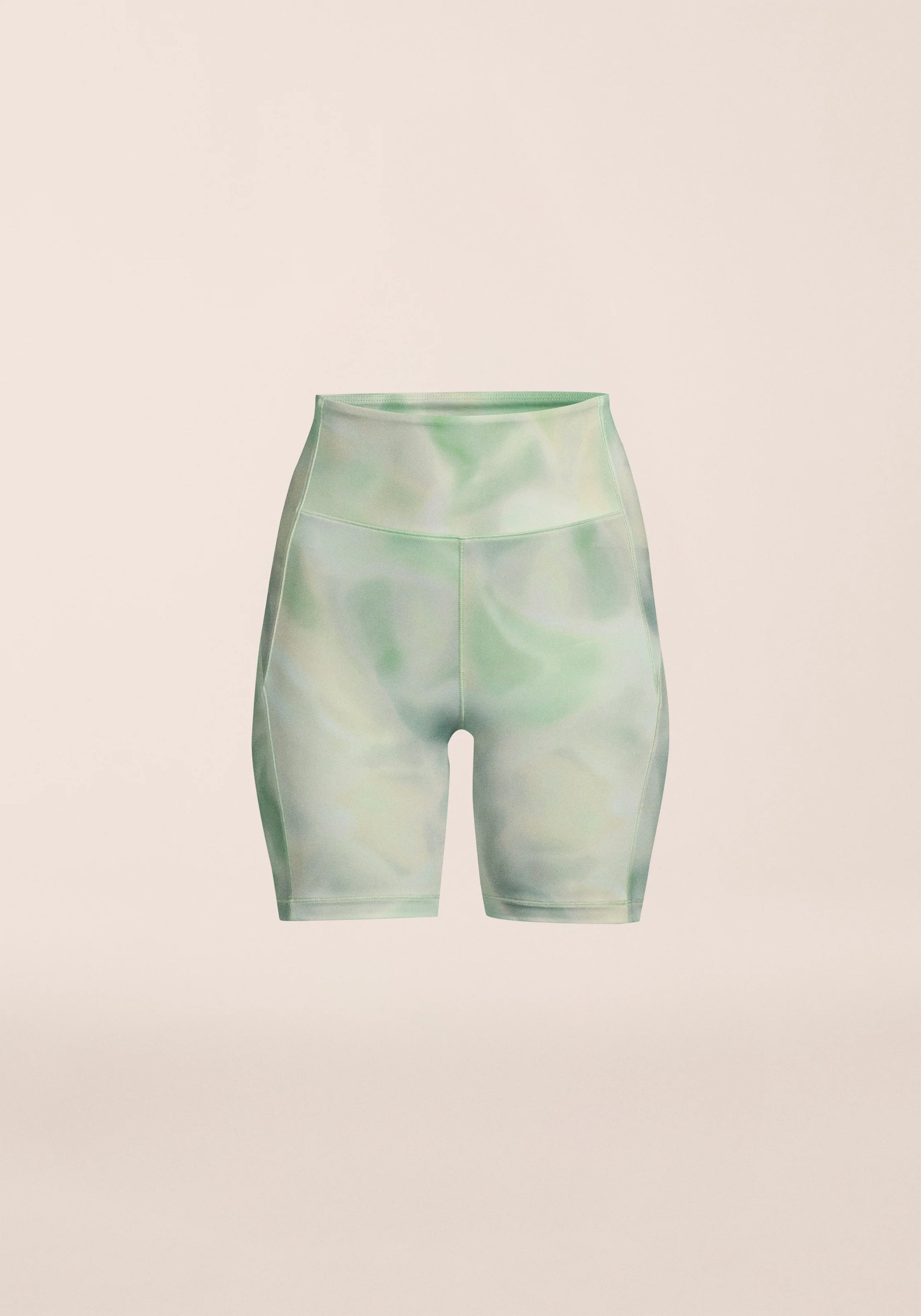 High Waist Bike Shorts - Illusion Green