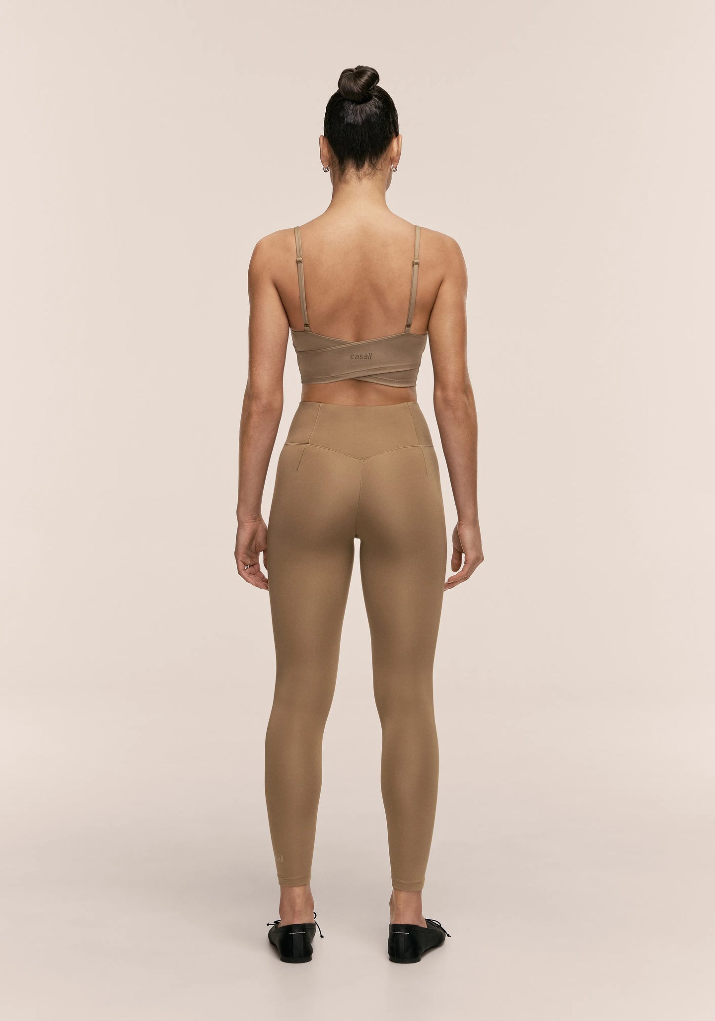 Soft Touch High Waist Tights - Light Khaki