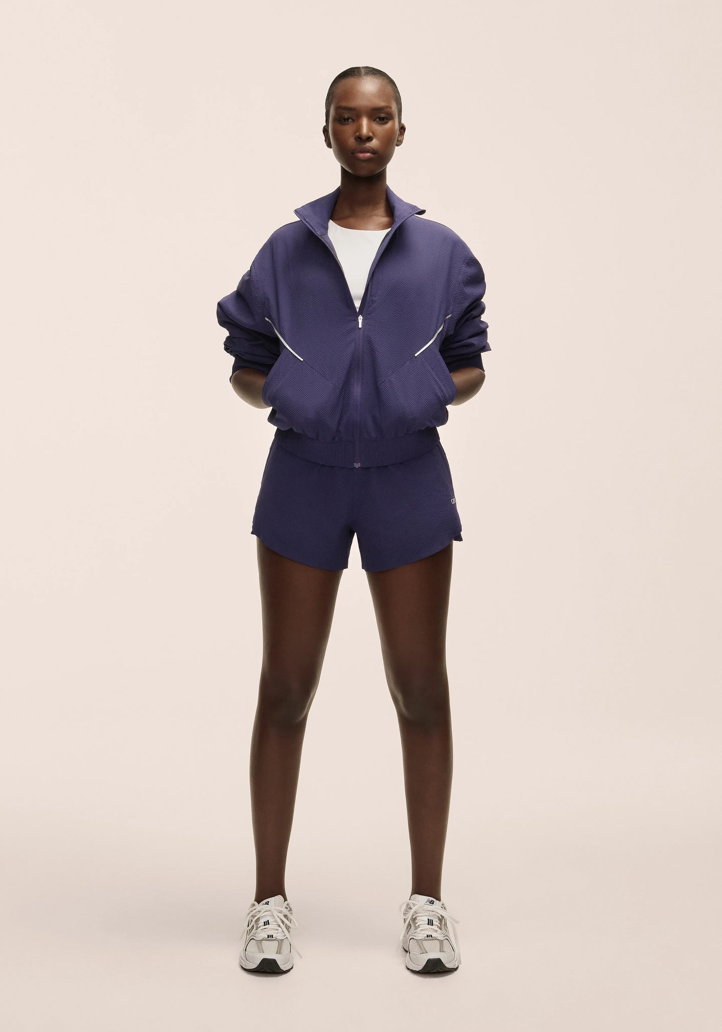 Luna Textured Shorts - Purple Eclipse