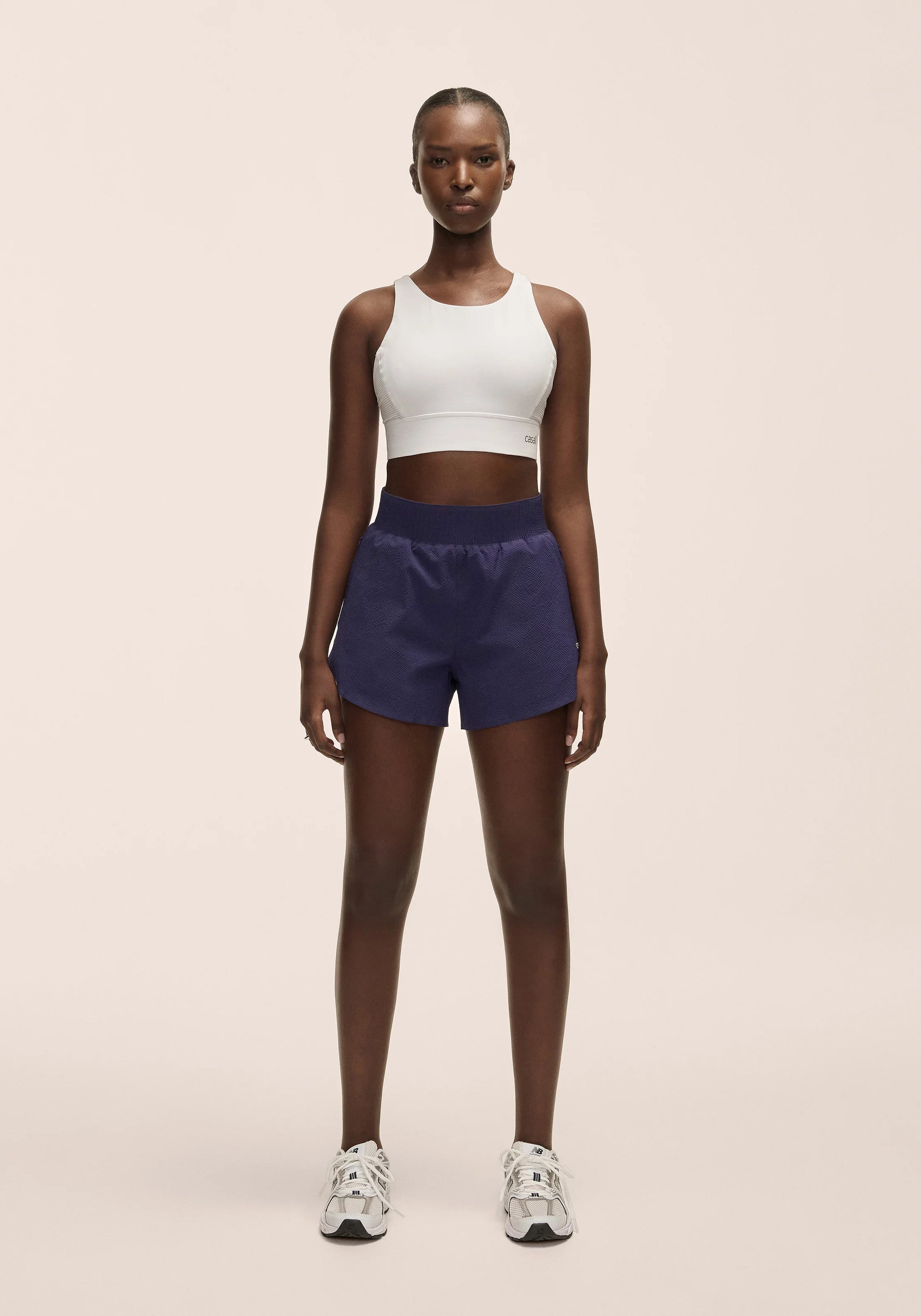 Luna Textured Shorts Purple Eclipse