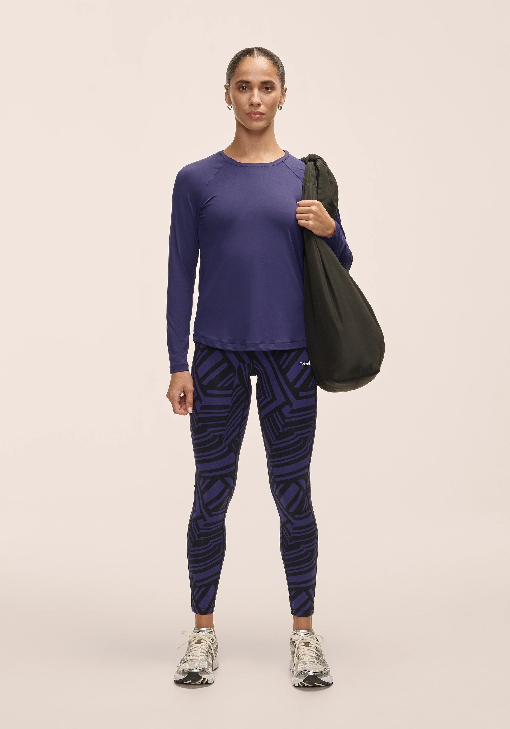 Essential Printed Tights - Vivid Purple