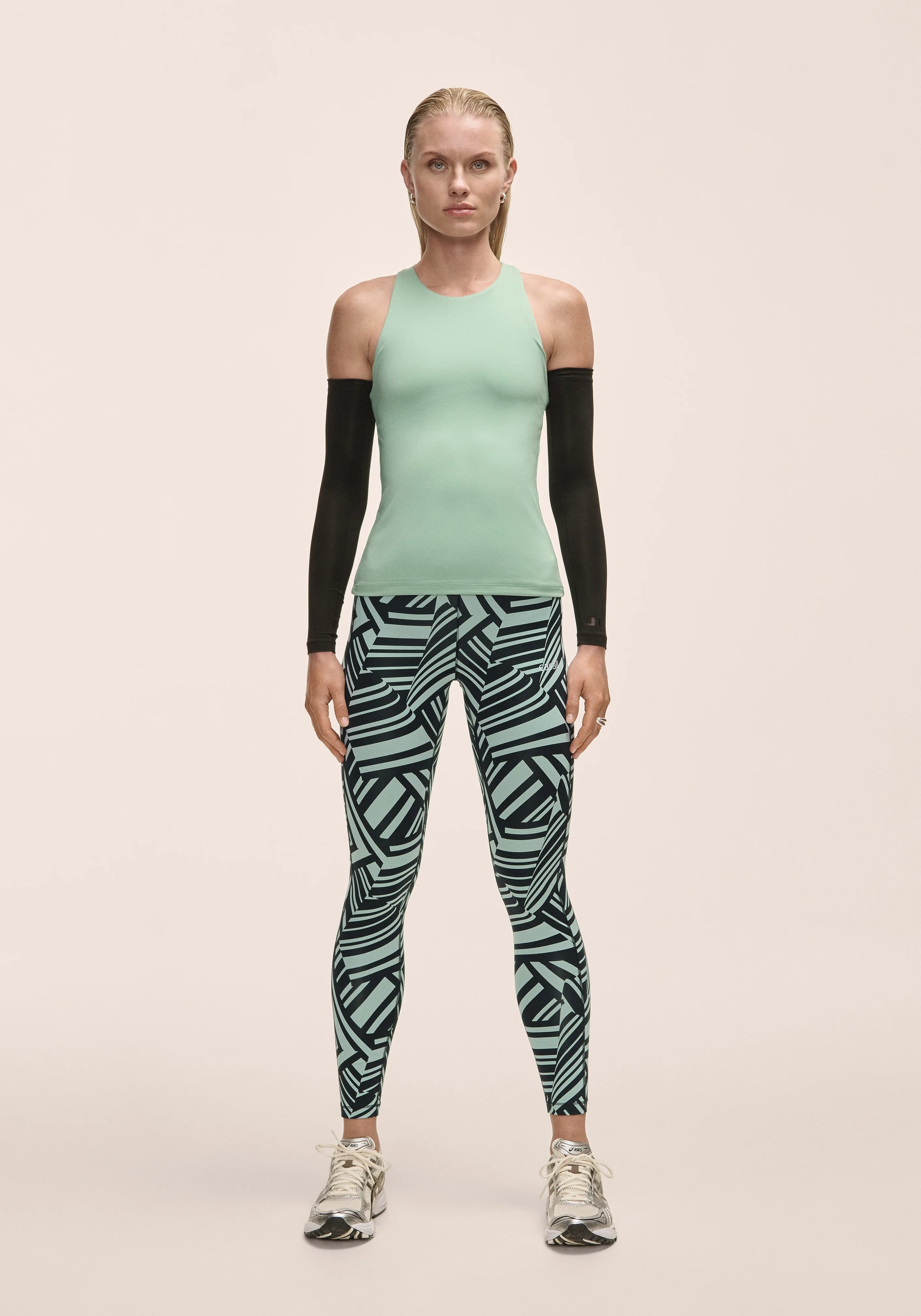 Essential Printed Tights - Vivid Green
