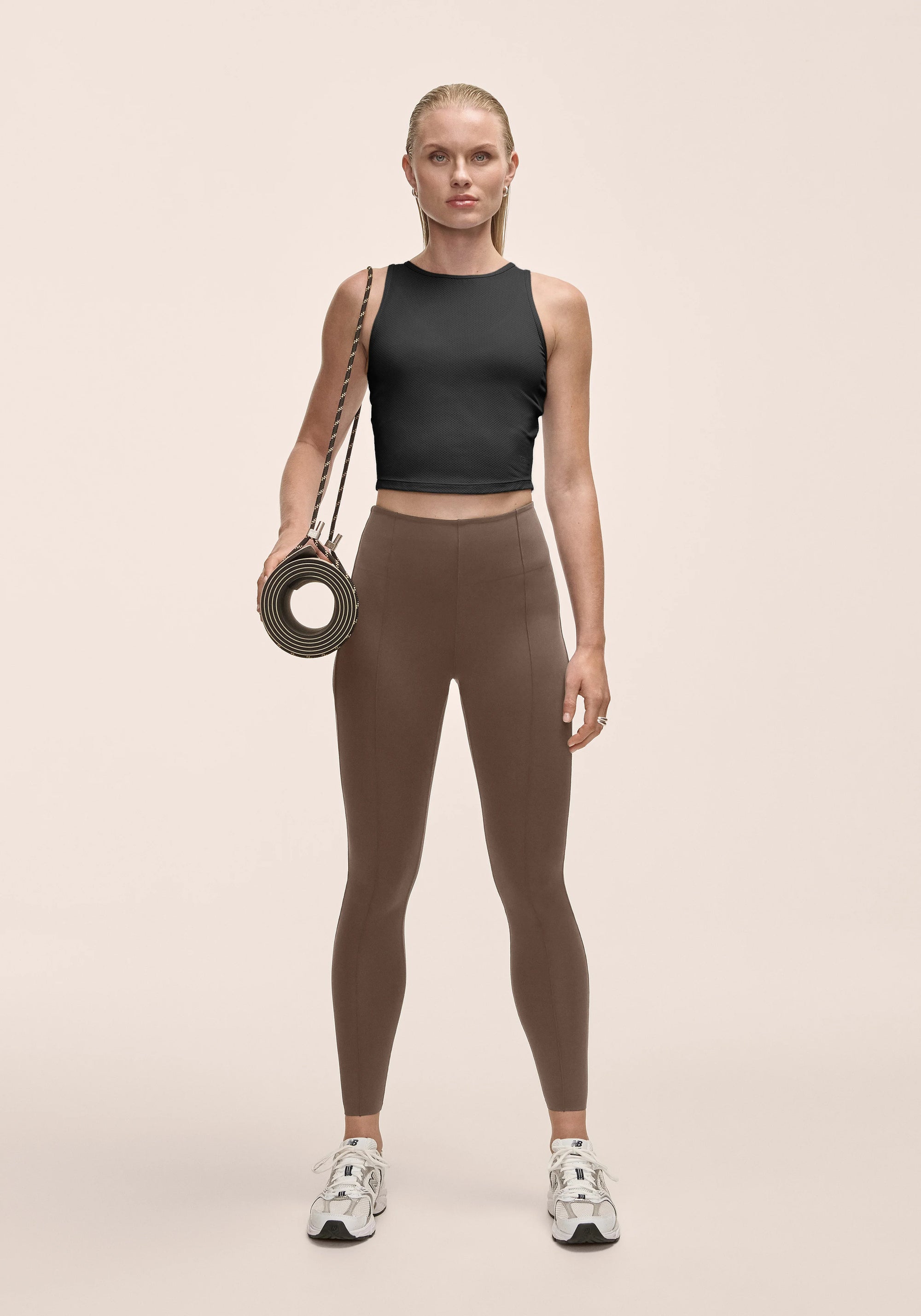Edge High Waist Tights - Khaki