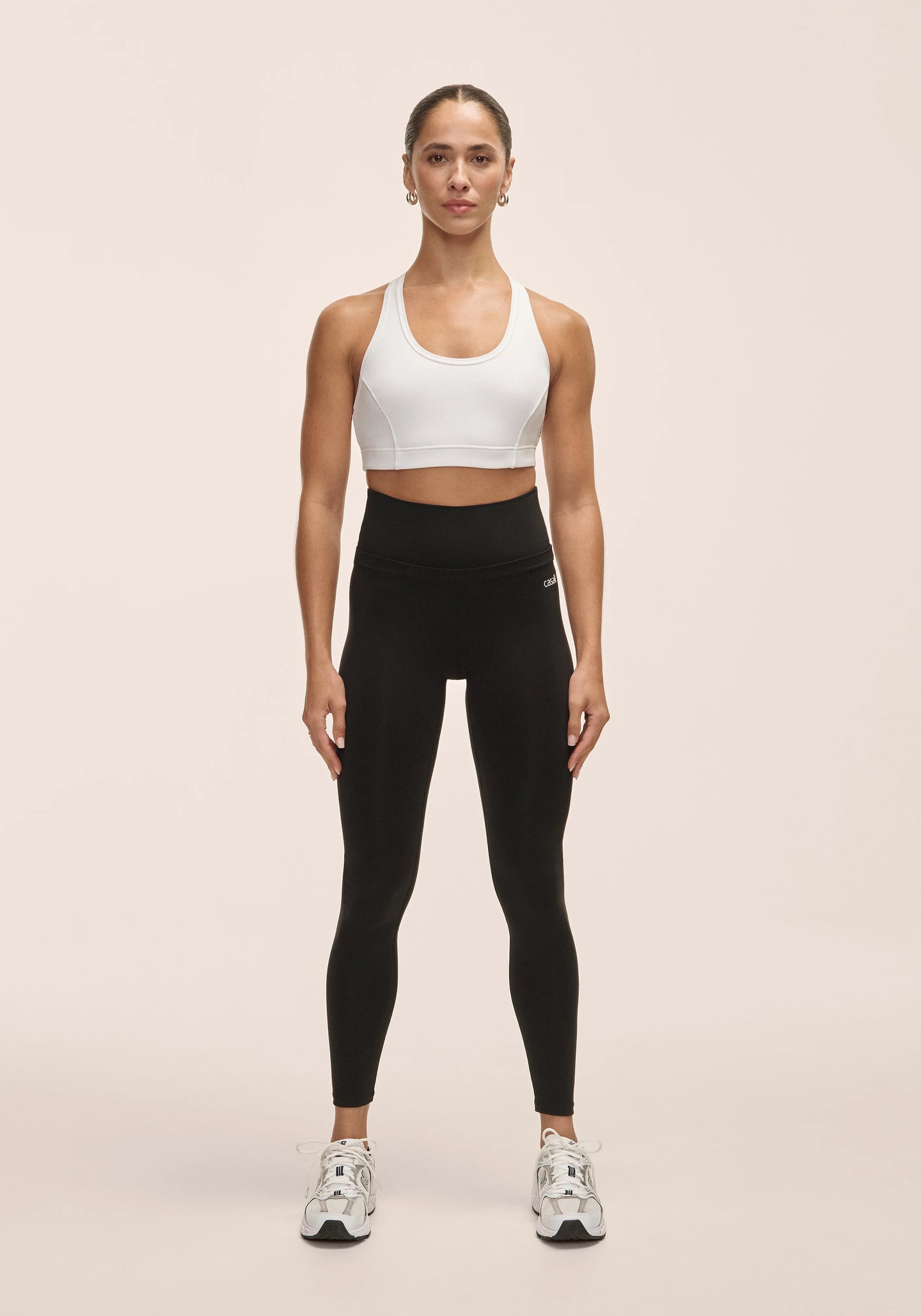 Low Waist Illusion Tights - Black