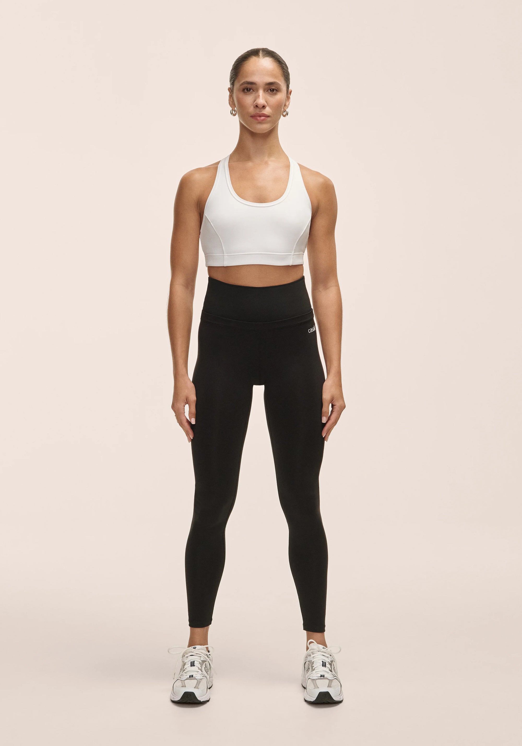 Low Waist Illusion Tights - Black