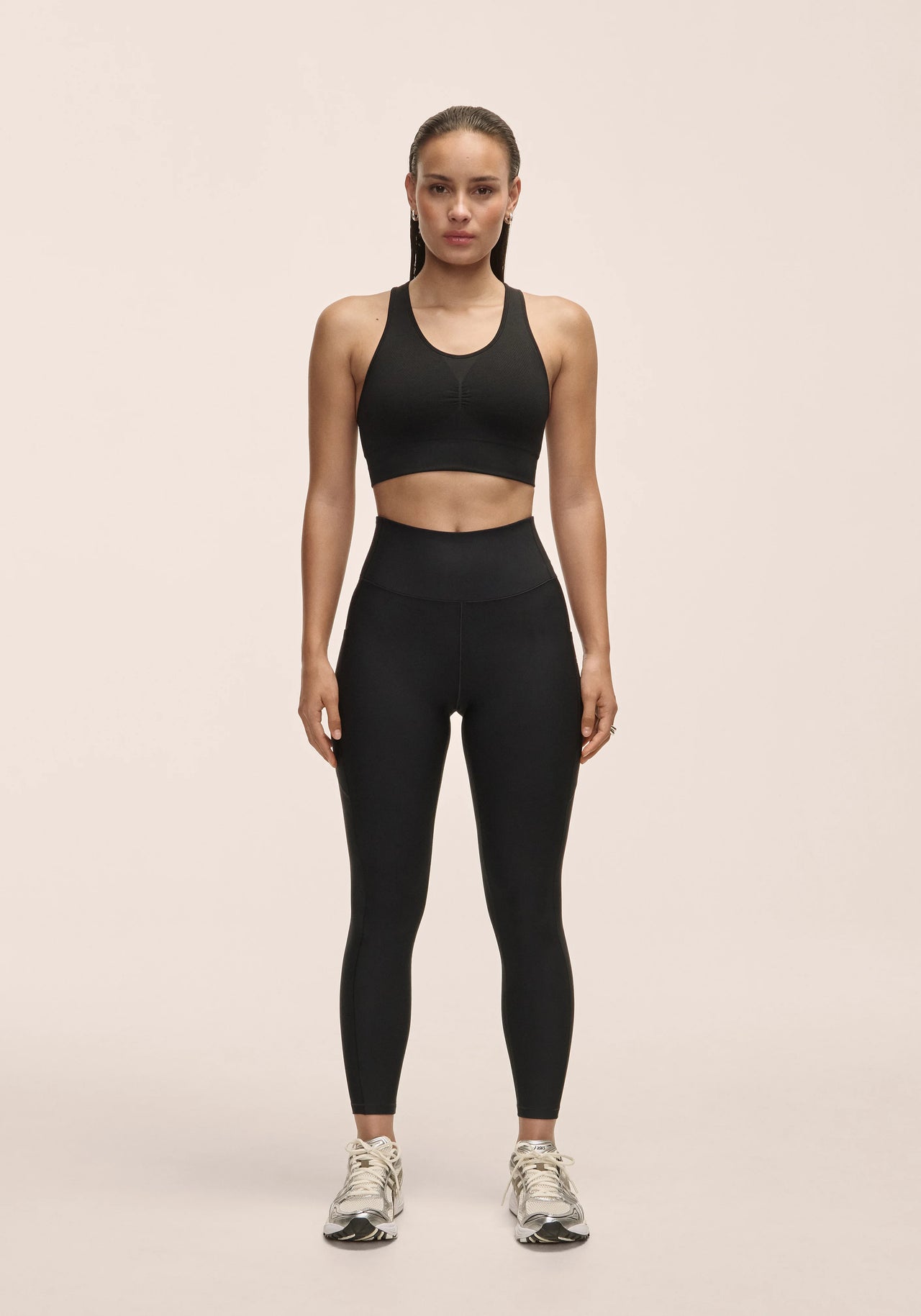 Pure Pocket High Waist Tights - Black