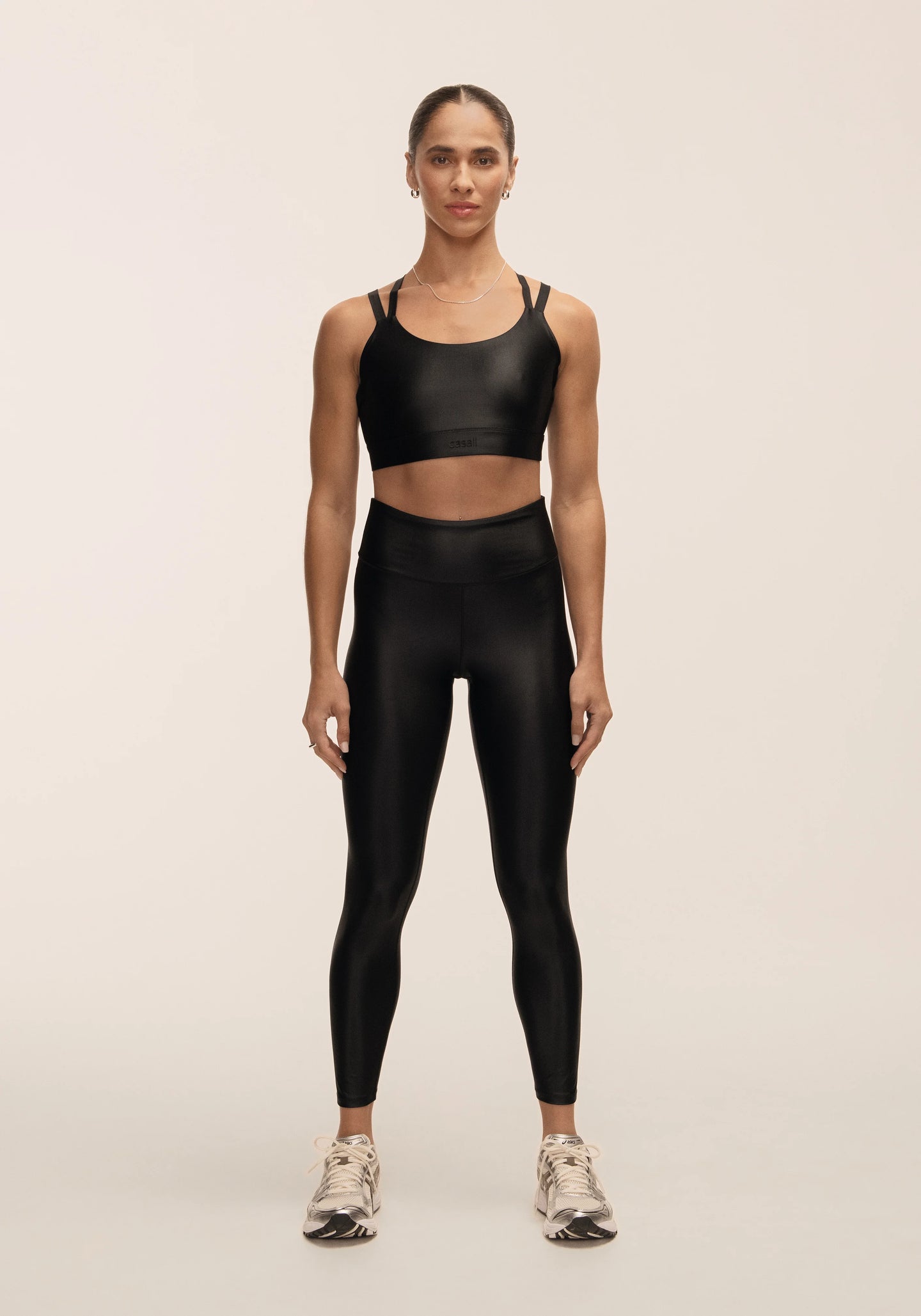 Glitz High Waist Tights - Black