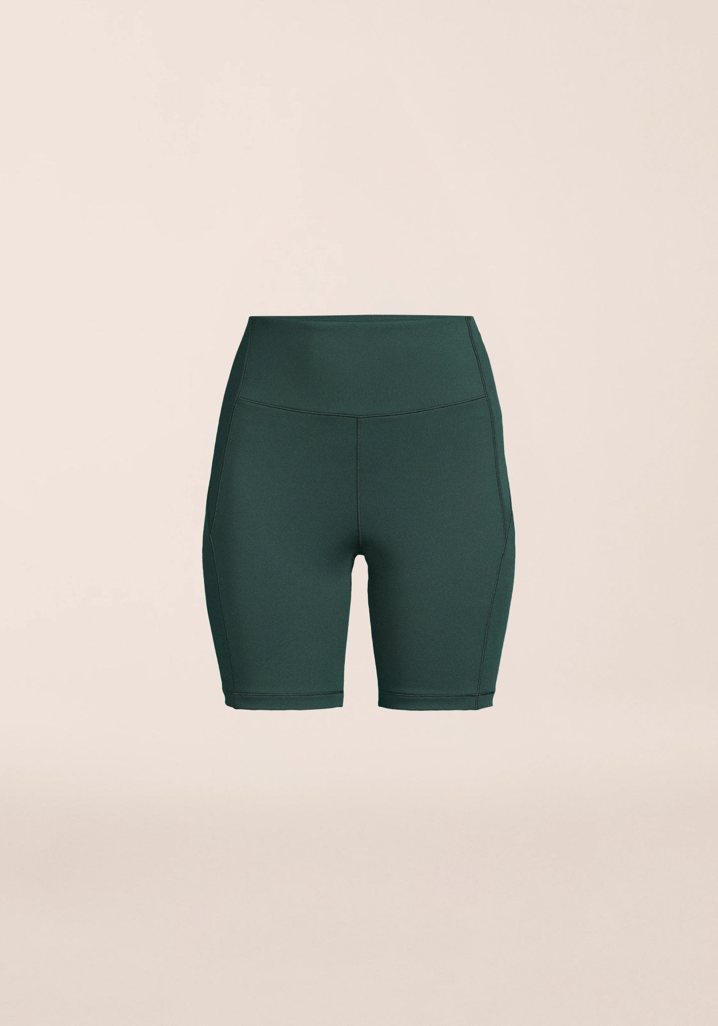 High Waist Bike Shorts - Dark Pine