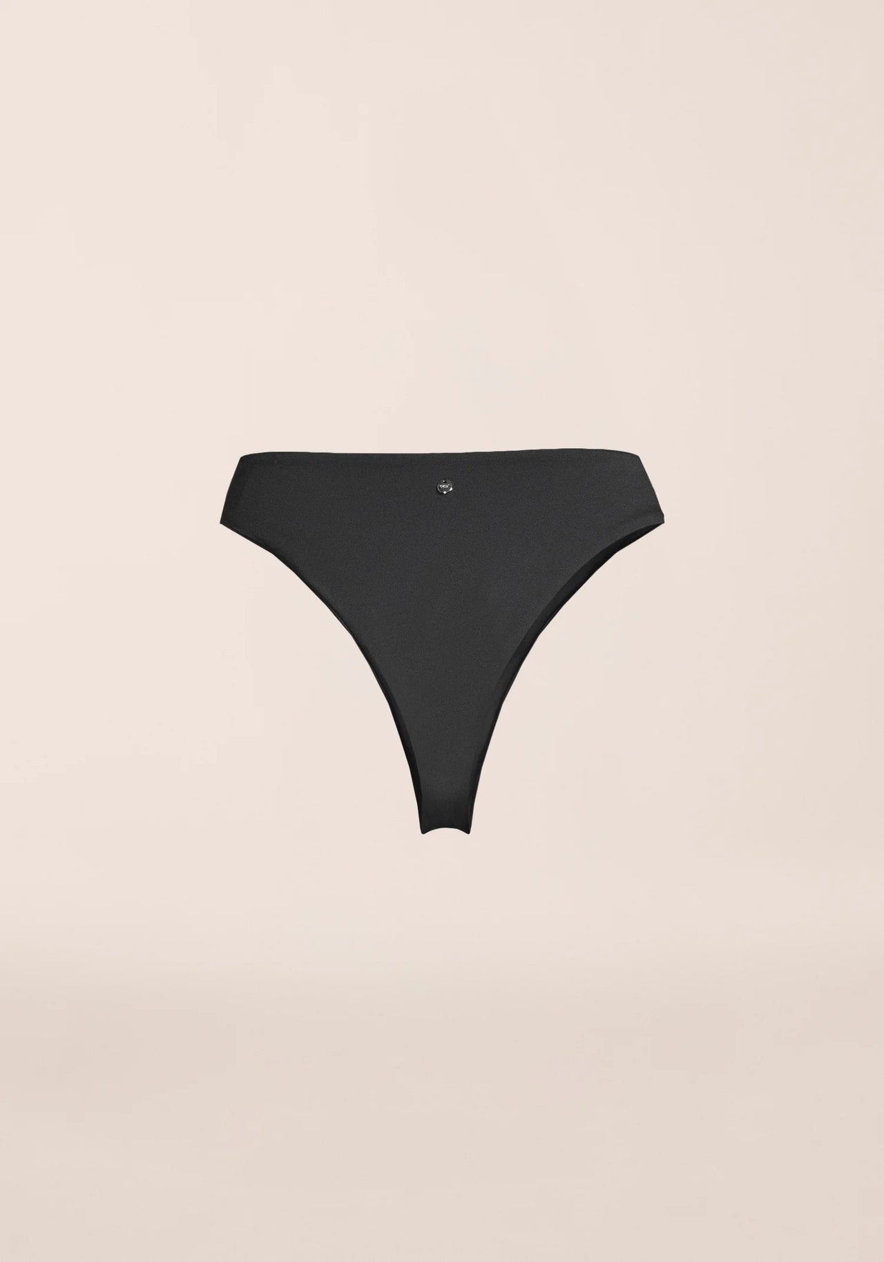 Brazilian High Waist Bikini Bottom - Black