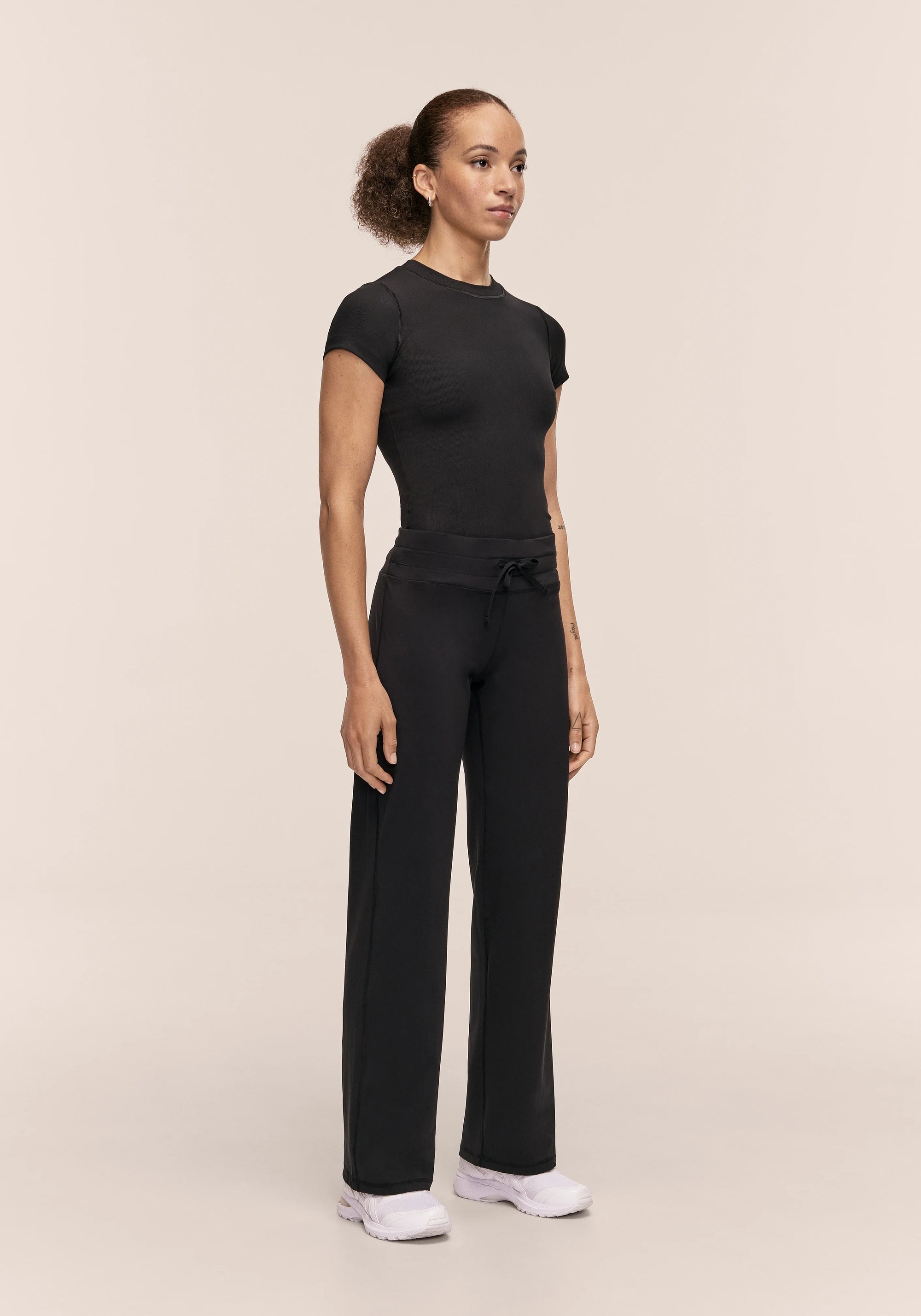 Soft Touch Straight Pant - Black