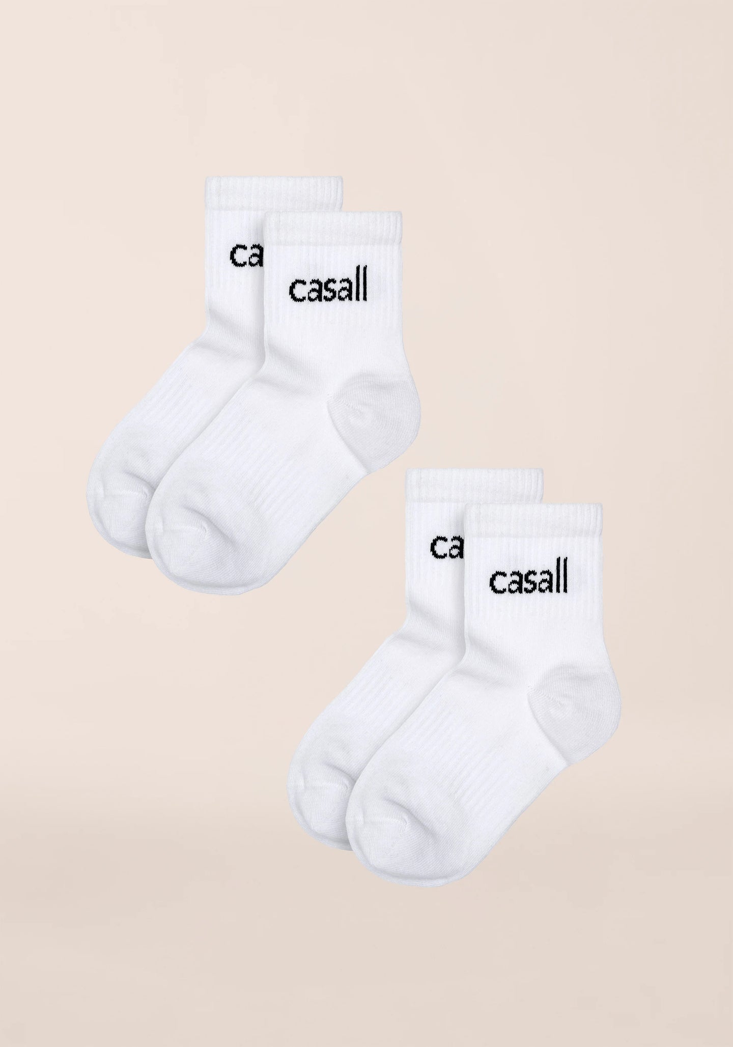 Low-Cut Tube Sock 2-pack - White