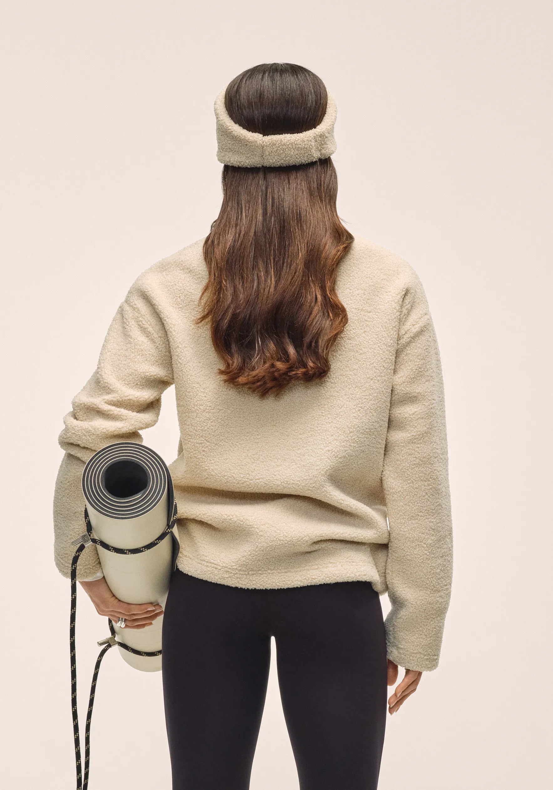 Sherpa Long Sleeve Crew - Ecru