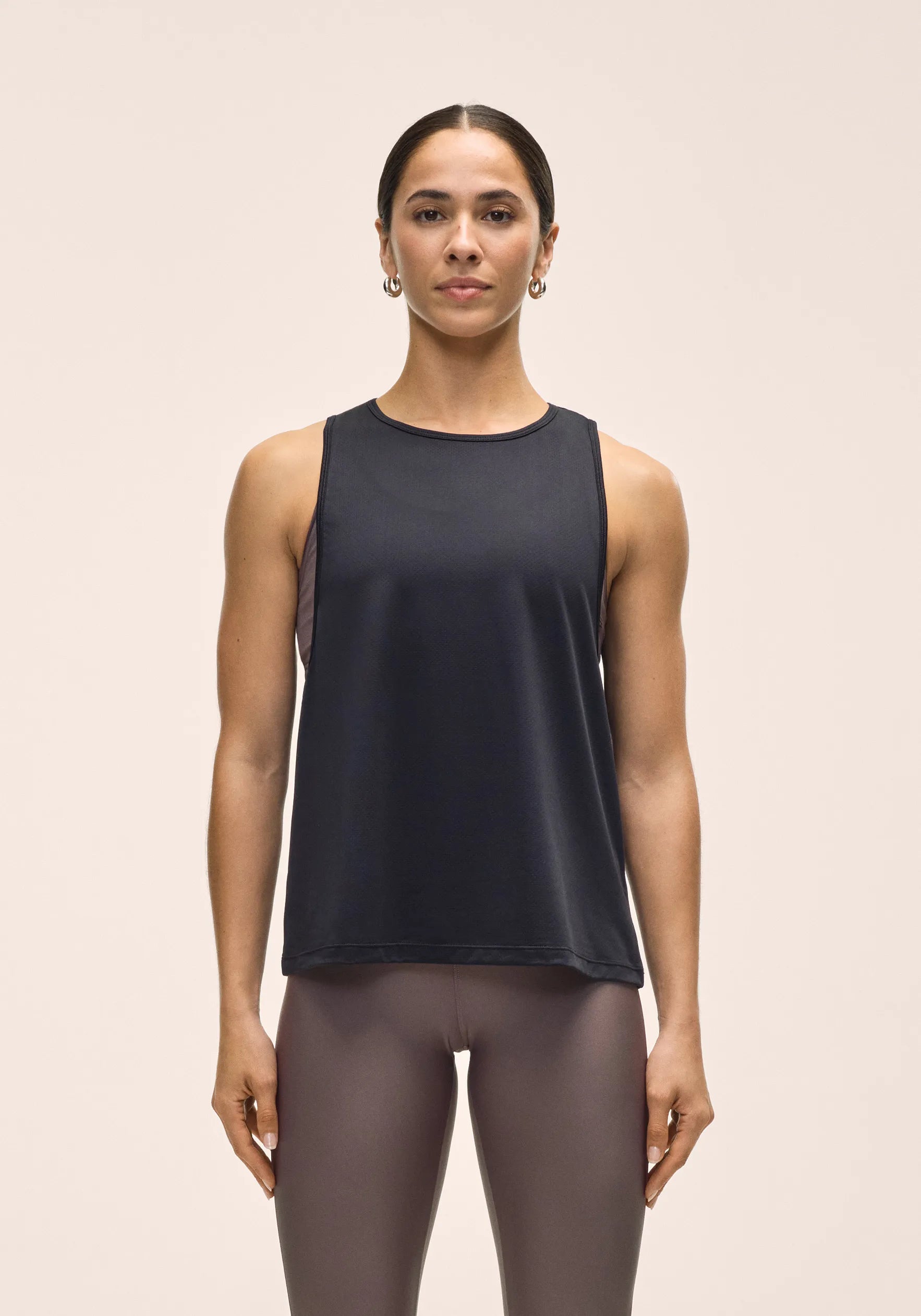 Laser Mesh Flow Tank - Black