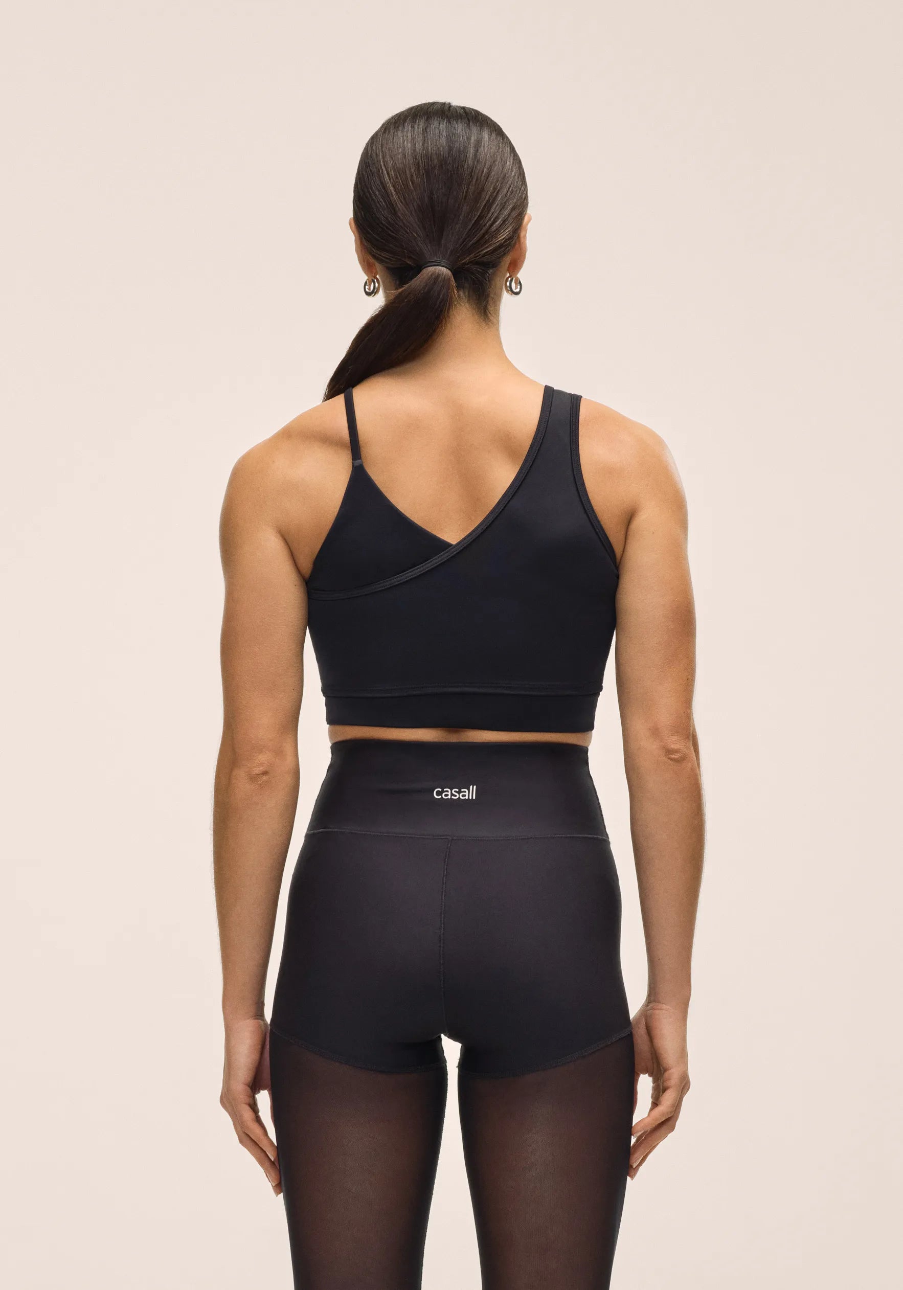Asymmetry Sports Top - Black