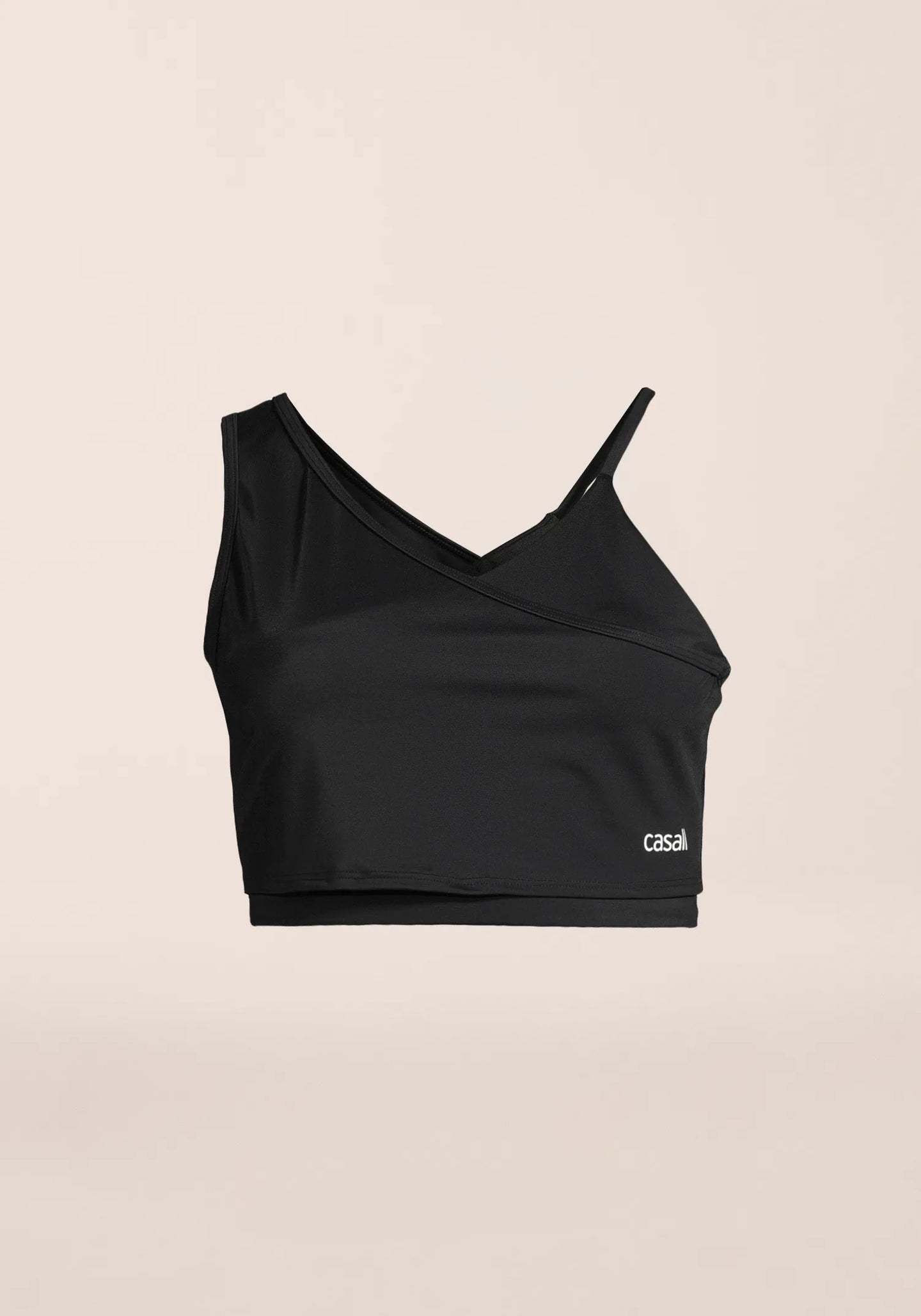 Asymmetry Sports Top - Black