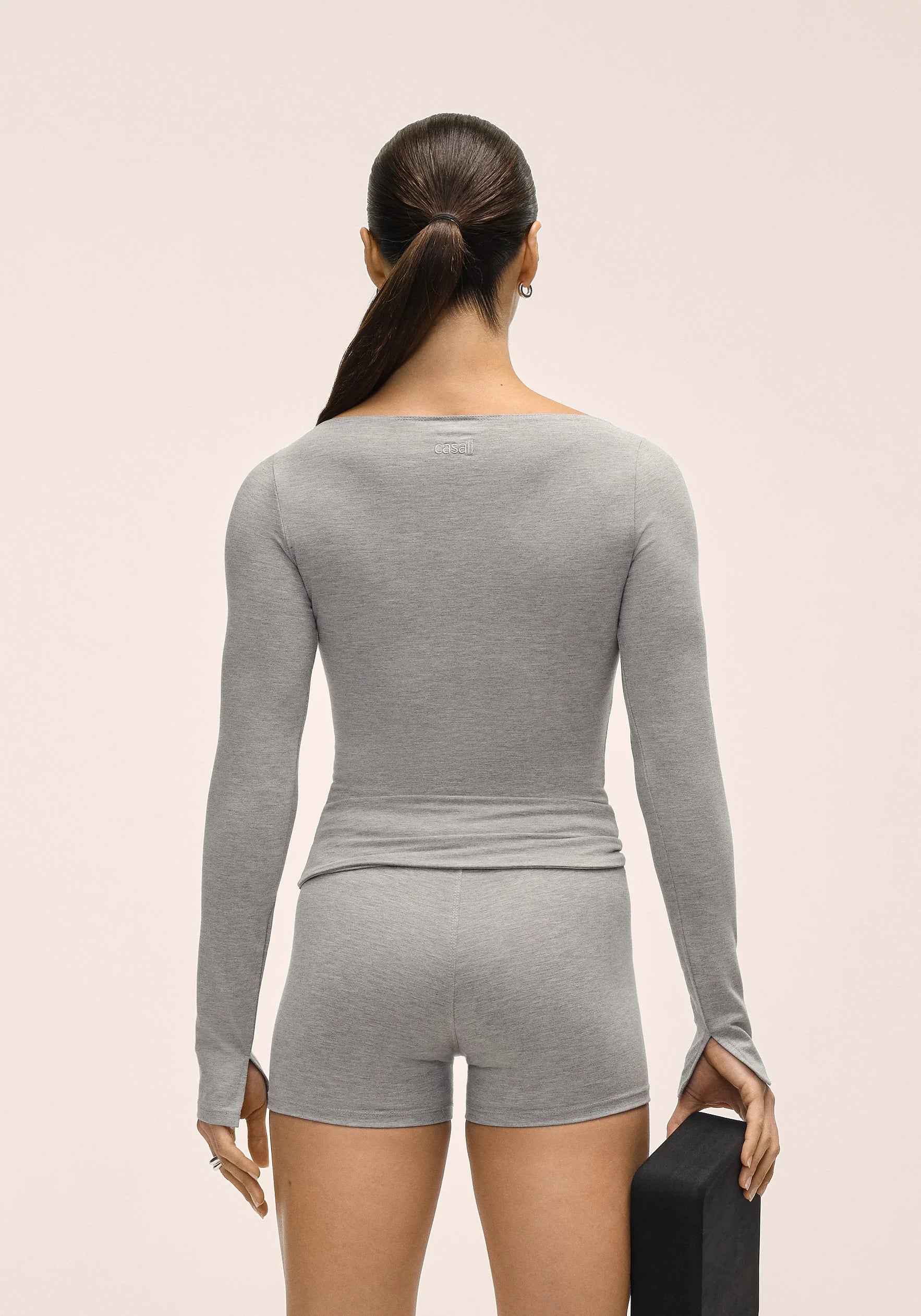 Sublime Boatneck Long Sleeve - Grey Melange