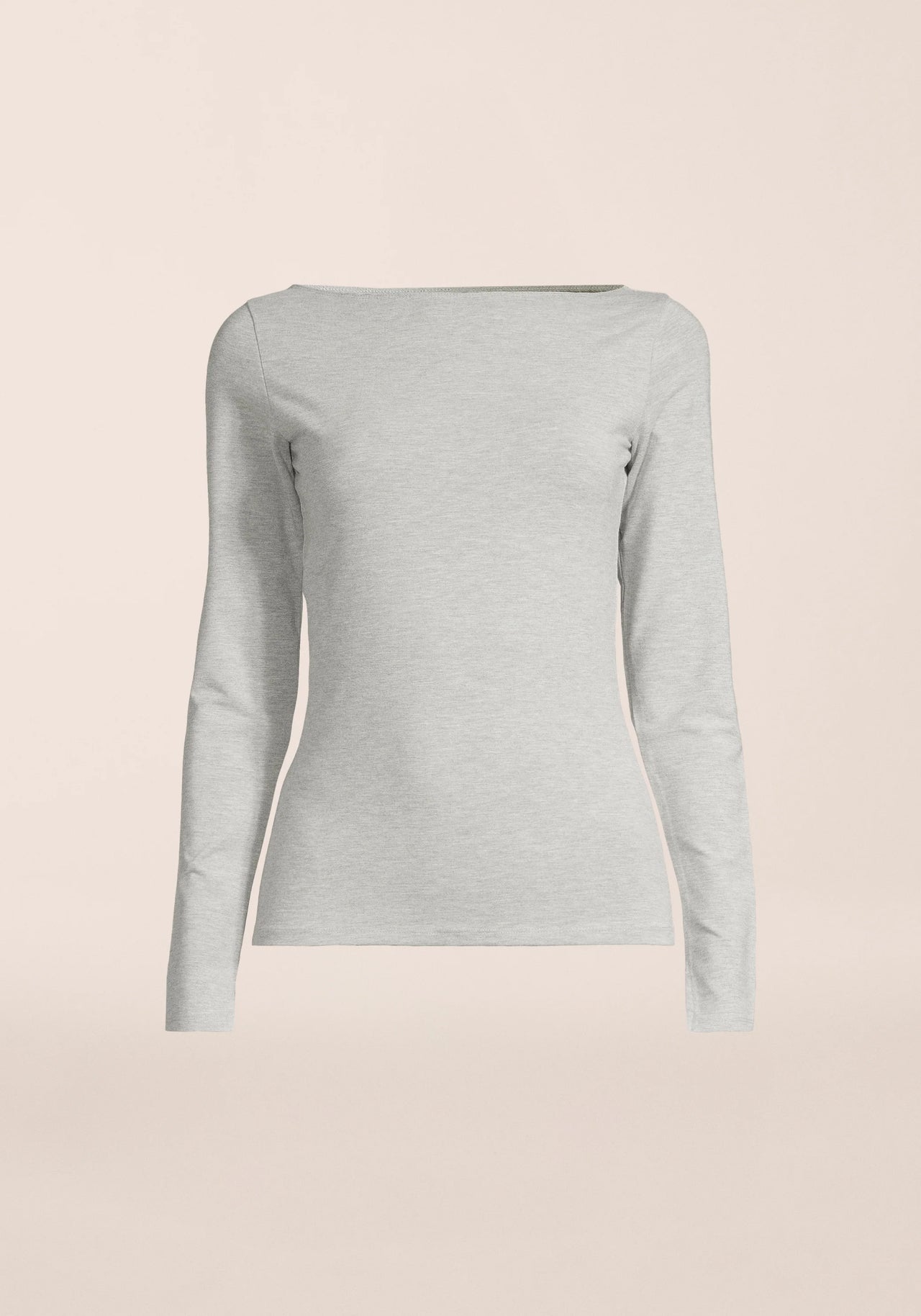 Sublime Boatneck Long Sleeve - Grey Melange