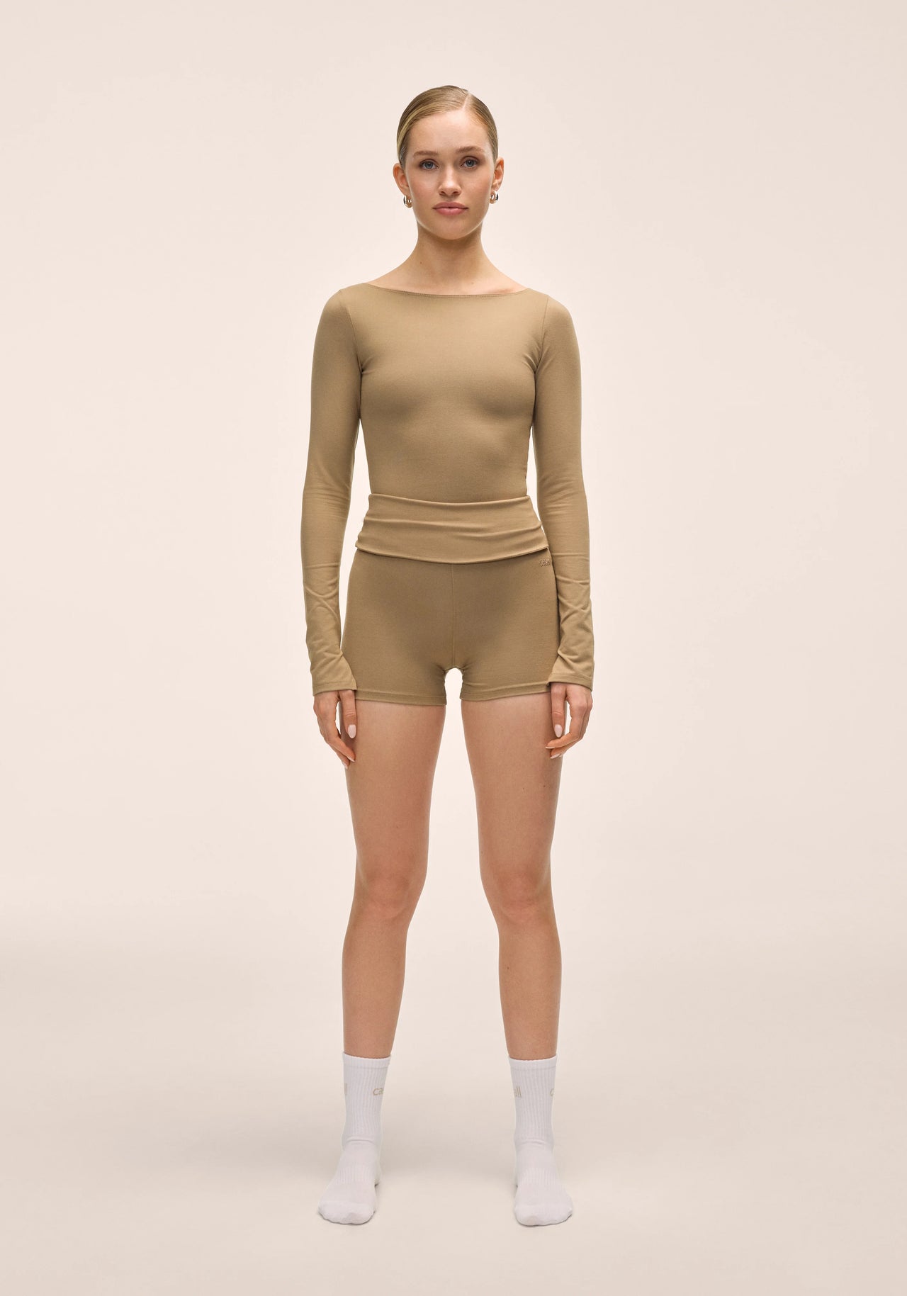 Sublime Boatneck Long Sleeve - Light Khaki