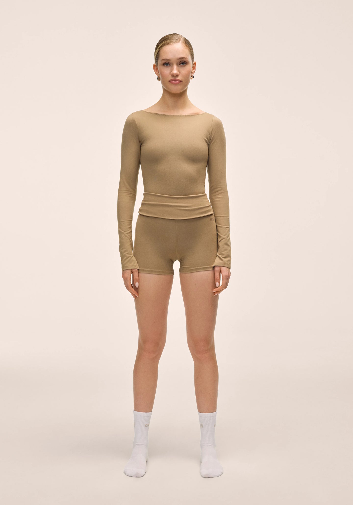 Sublime Boatneck Long Sleeve - Light Khaki