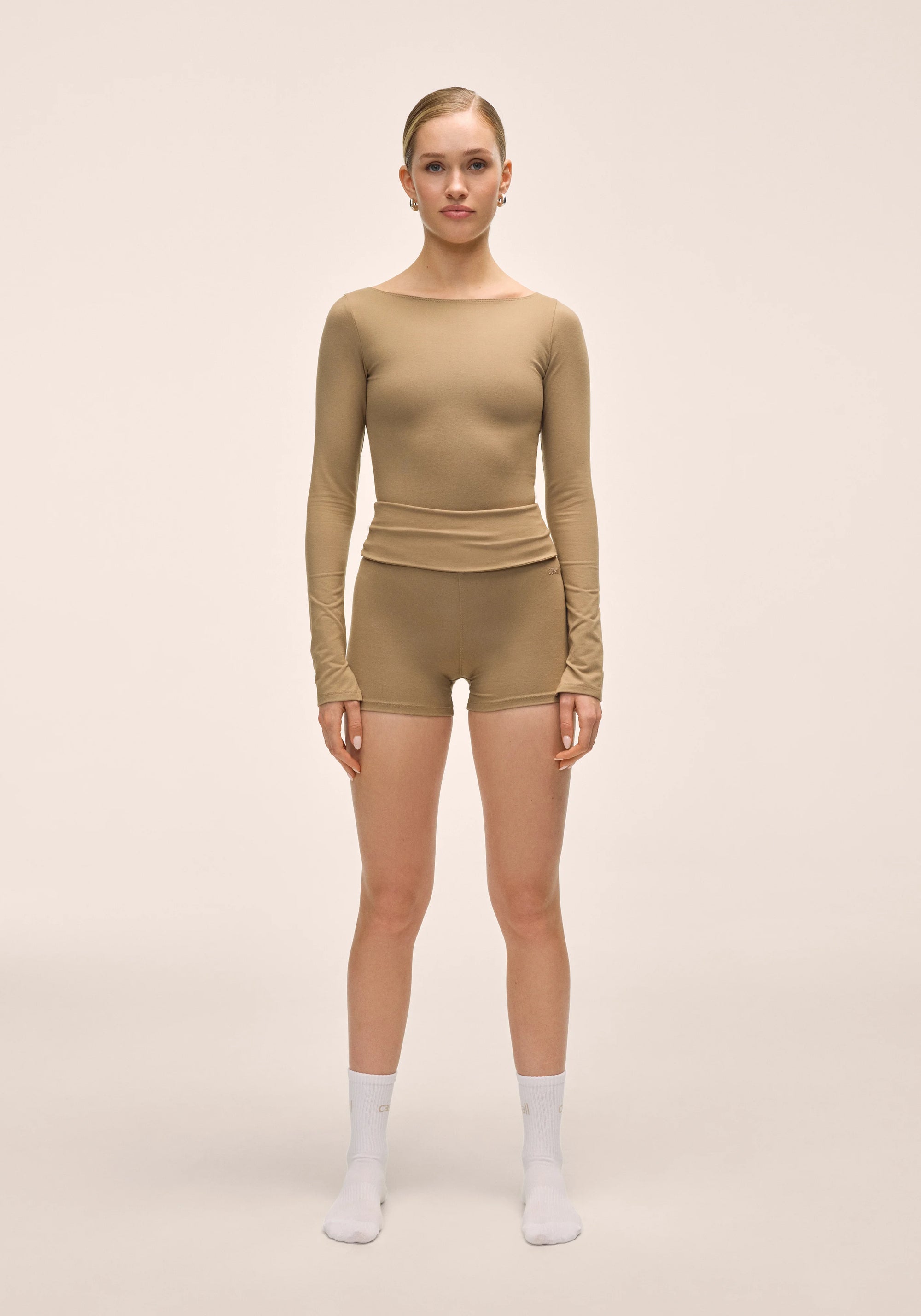 Sublime Boatneck Long Sleeve - Light Khaki