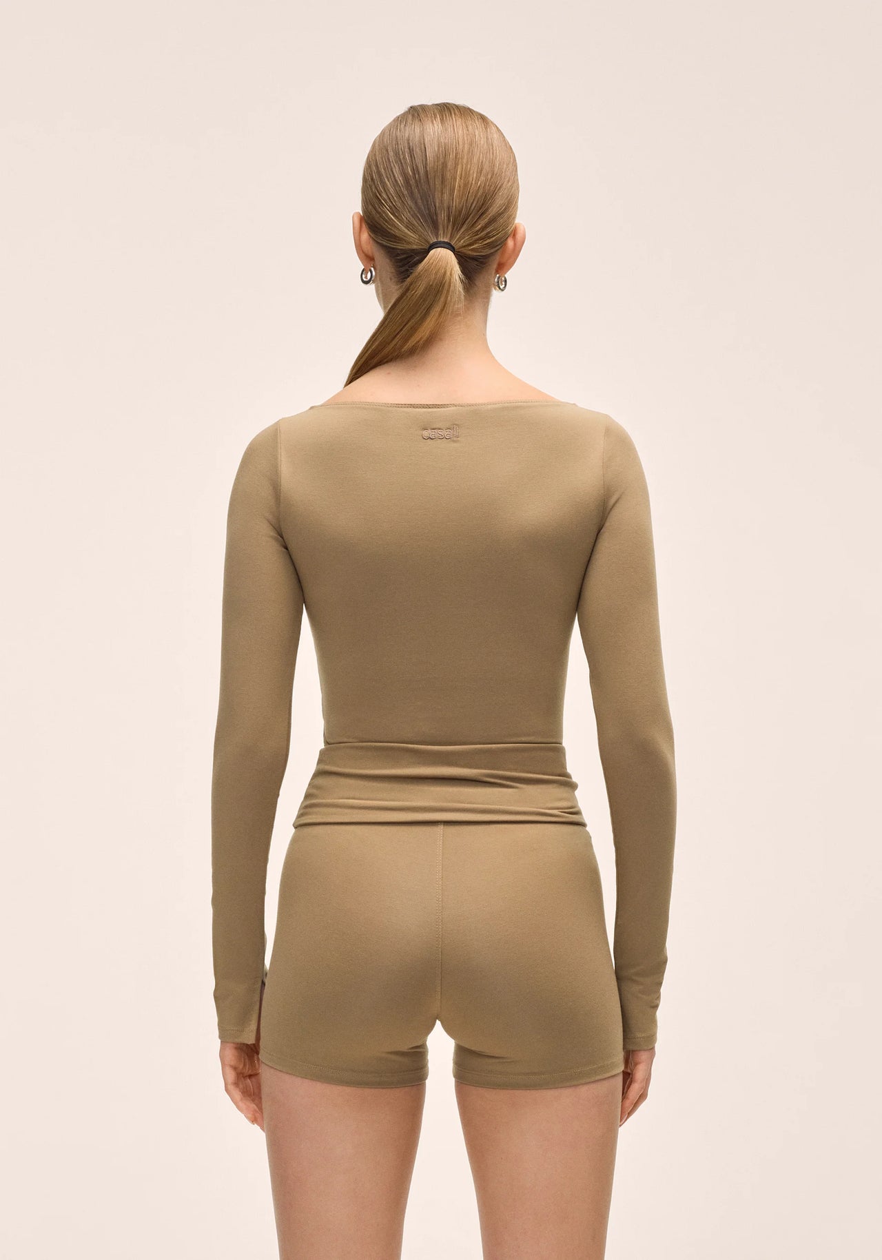 Sublime Boatneck Long Sleeve - Light Khaki