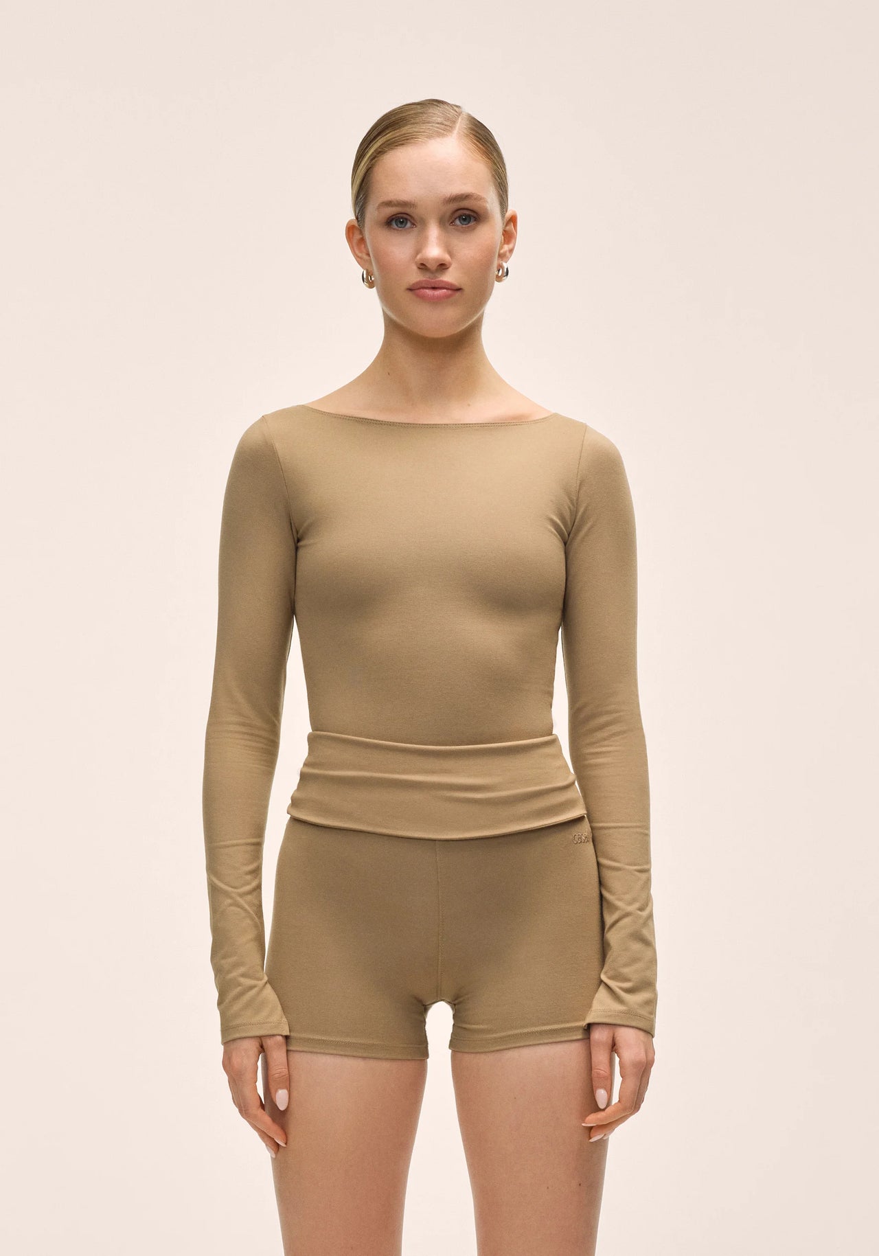 Sublime Boatneck Long Sleeve - Light Khaki


