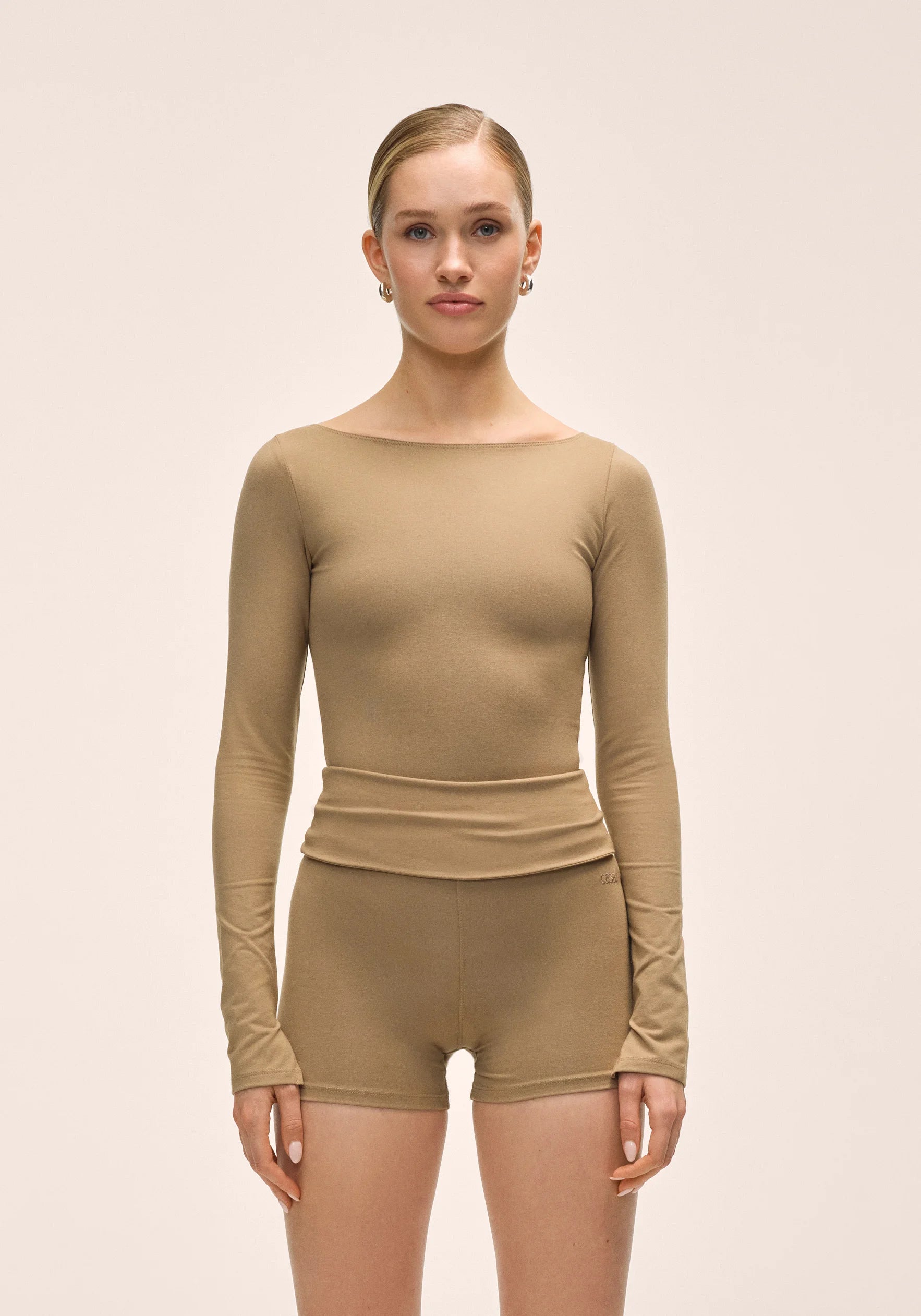 Sublime Boatneck Long Sleeve - Light Khaki

