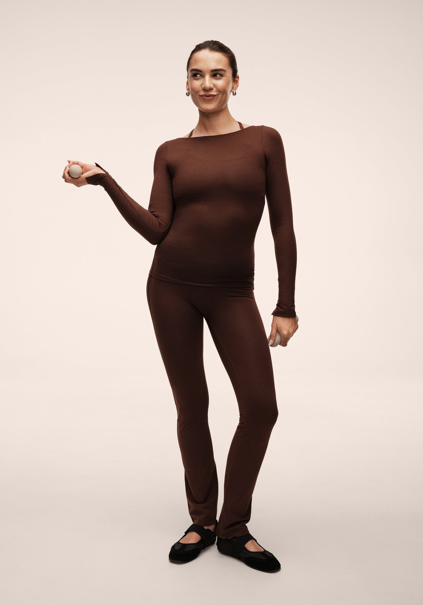 Sublime Boatneck Long Sleeve - Dark Brown
