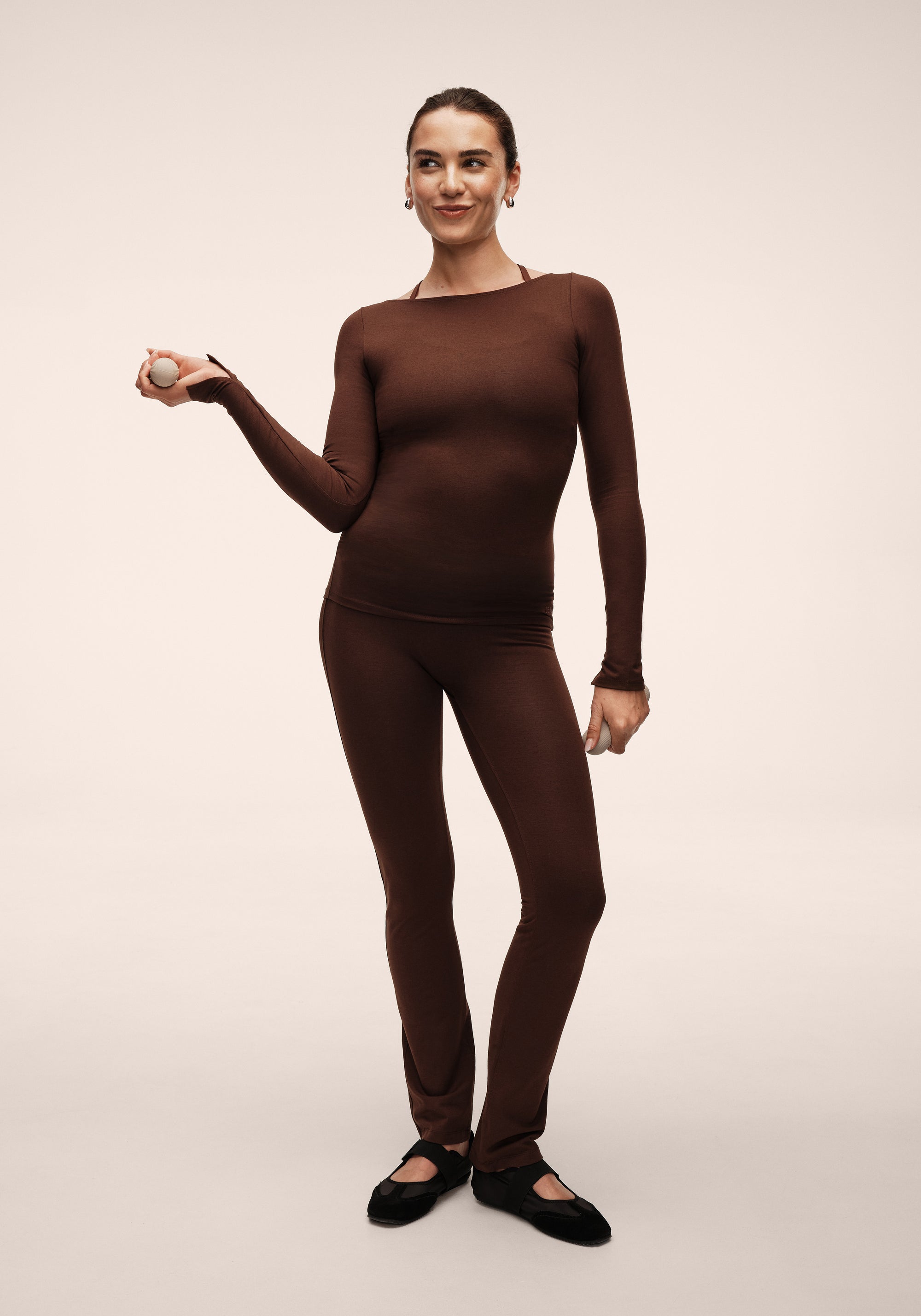 Sublime Boatneck Long Sleeve - Dark Brown