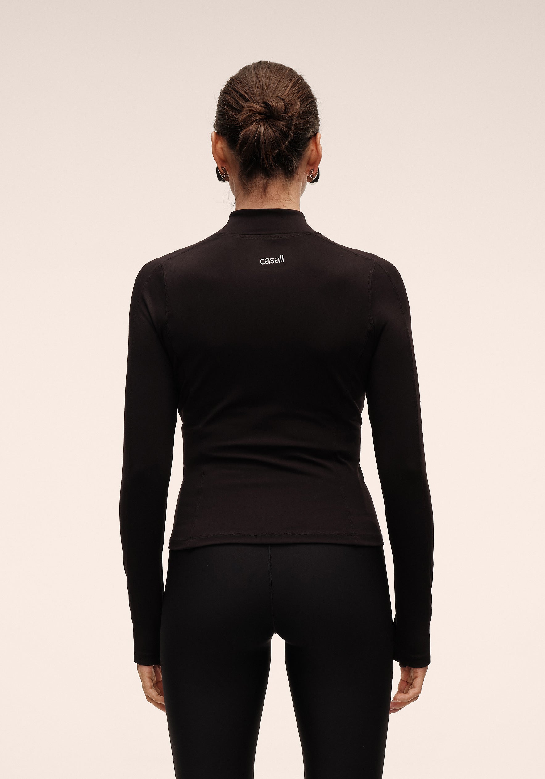 Soft Touch Zip Jacket - Black