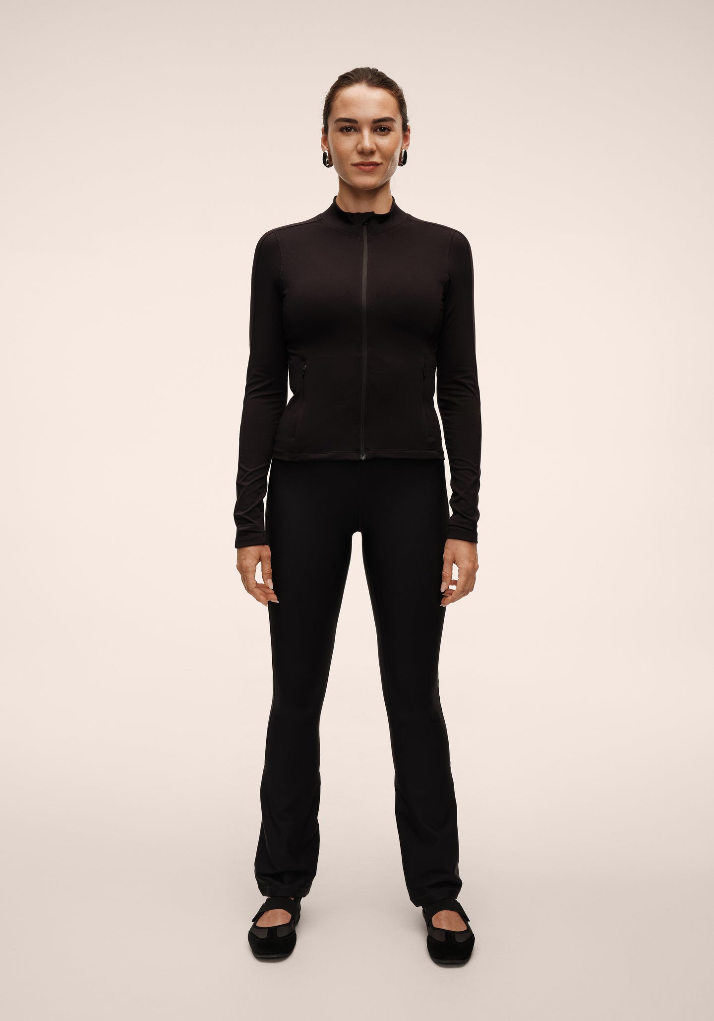 Soft Touch Zip Jacket - Black