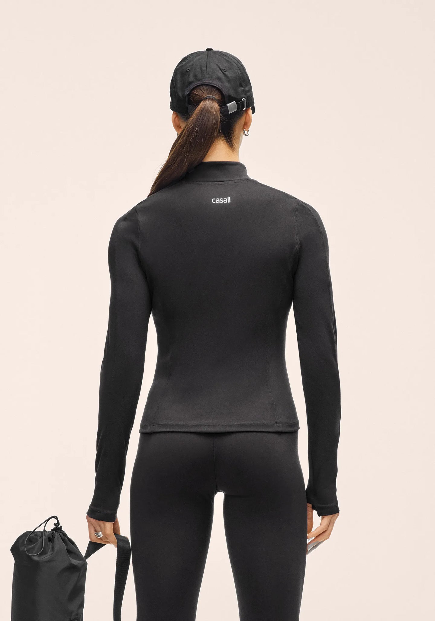 Soft Touch Zip Jacket - Black