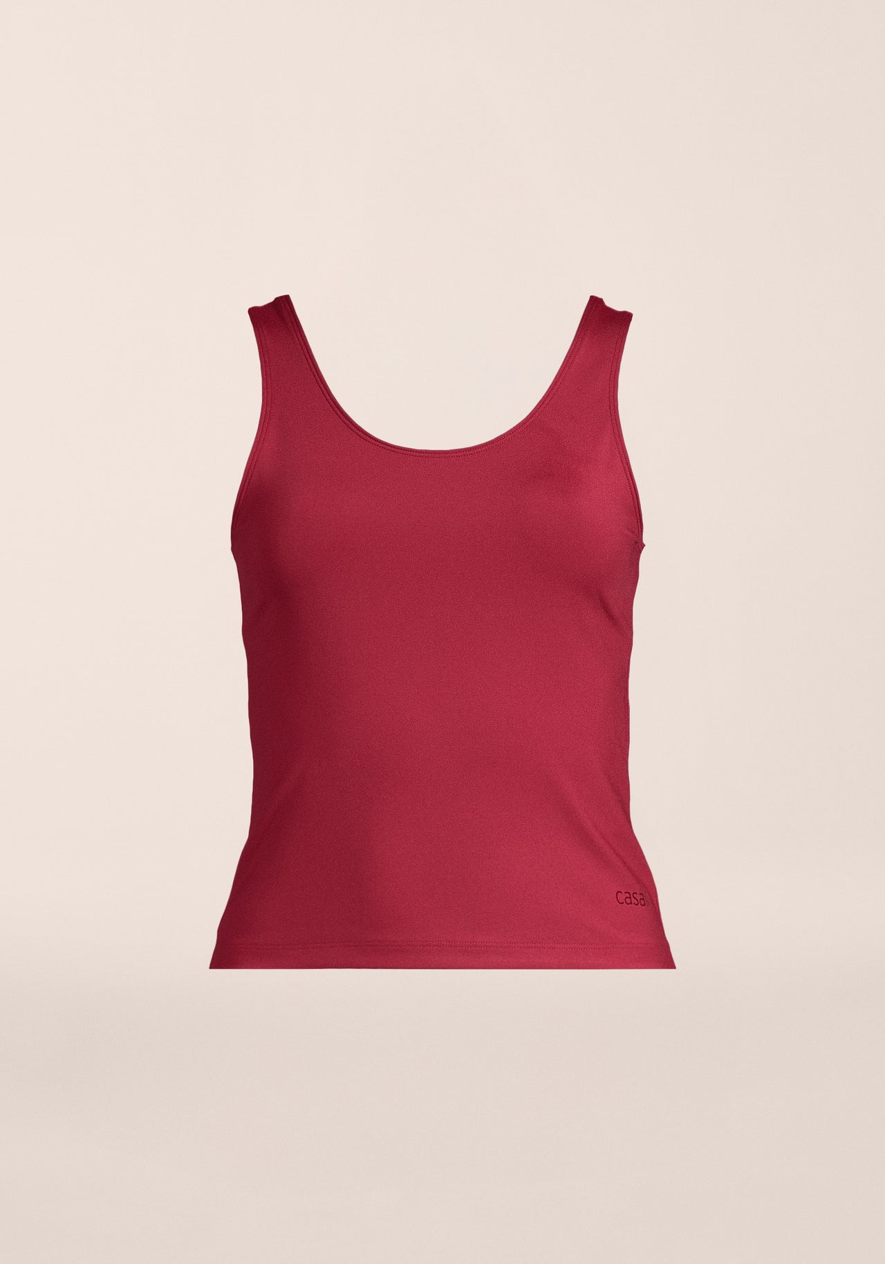 Scoop Tank - Maroon Red