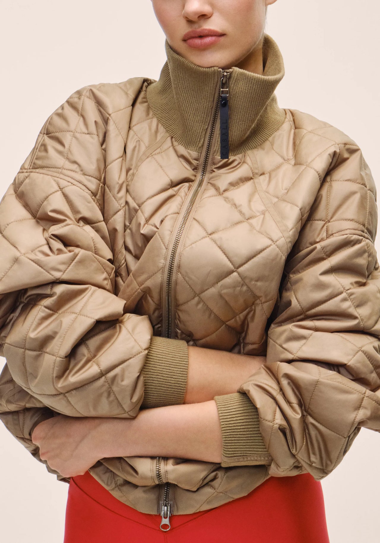Nordic Quilted Jacket - Light Khaki