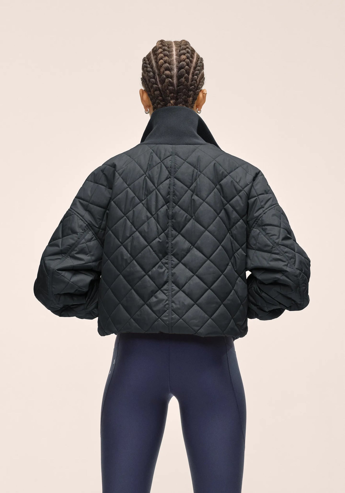 Nordic Quilted Jacket - Black